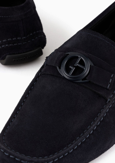 GIORGIO ARMANI Suede loafers outlook