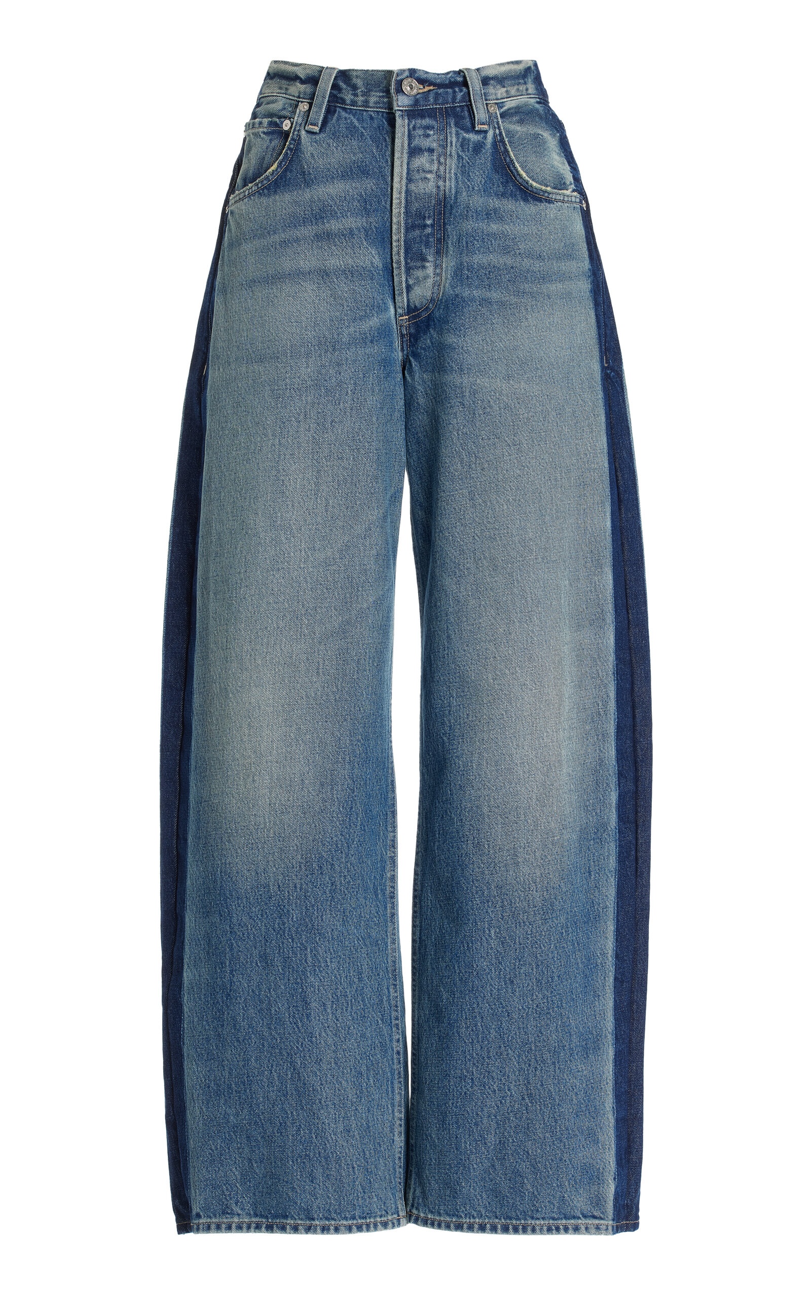 Ayla Rigid High-Rise Baggy Jeans blue - 1