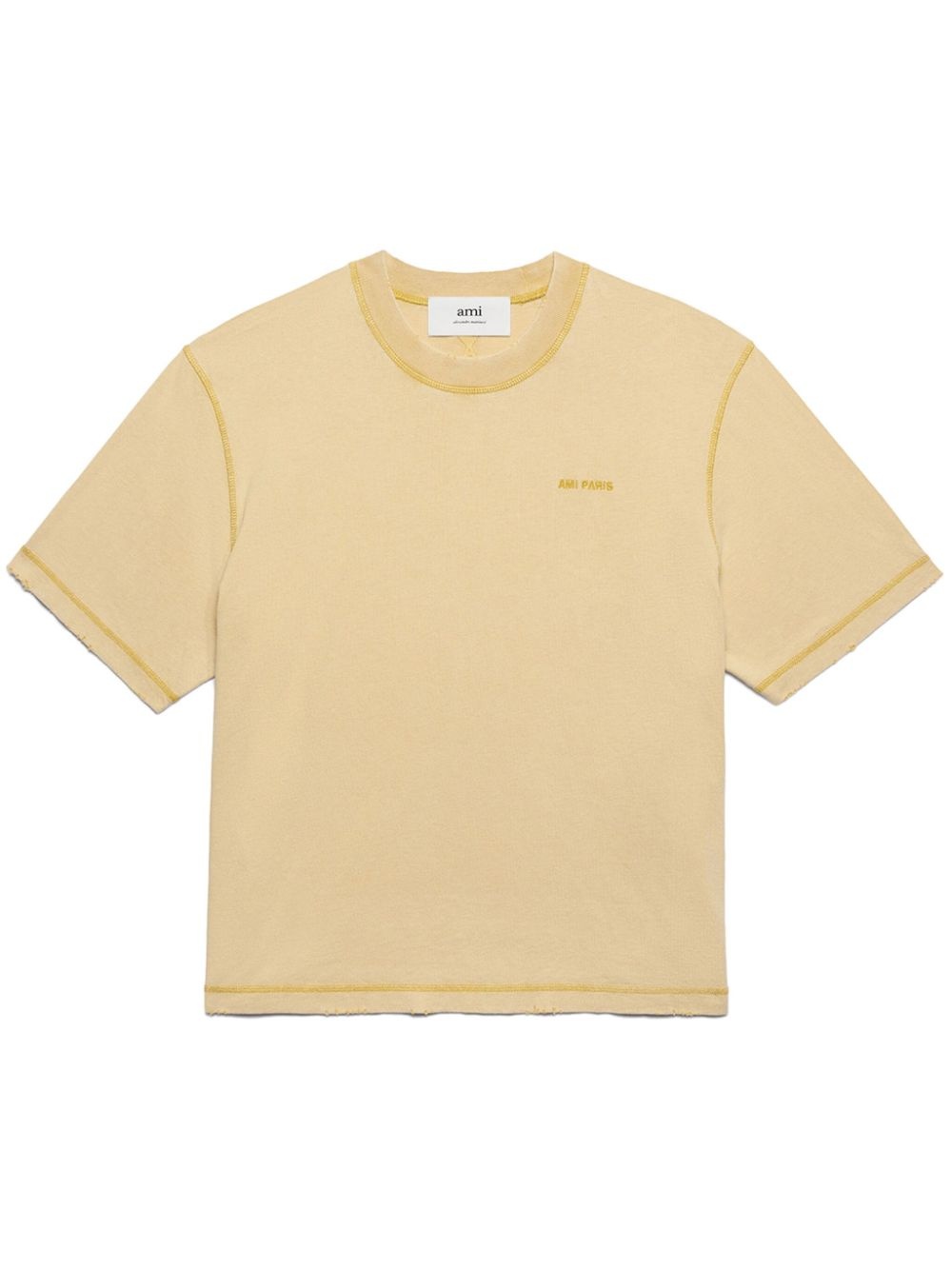 Ami de Coeur logo-embroidered cotton T-shirt - 1