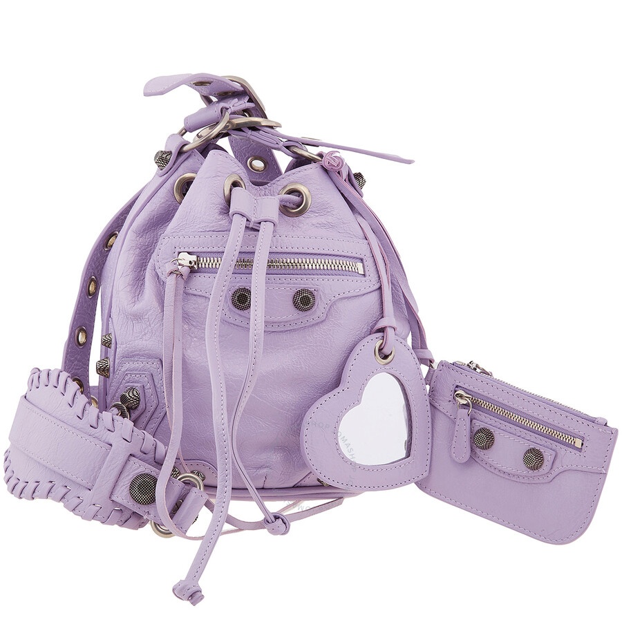 BalenciagaLe Cagole Xs Bucket Bag In Light Purple - 1