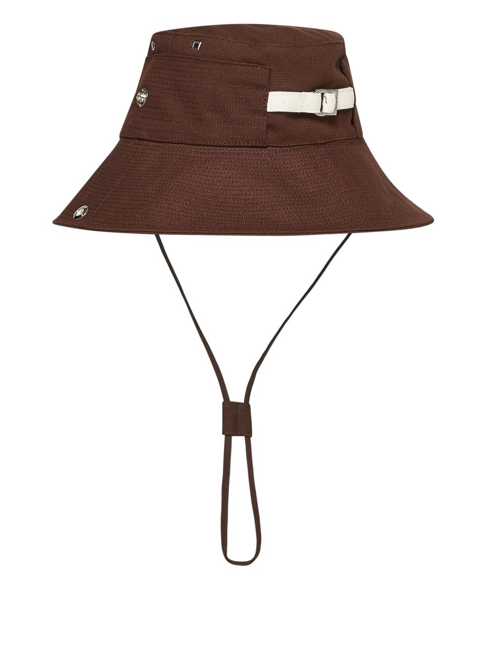 logo-lettering bucket hat - 3