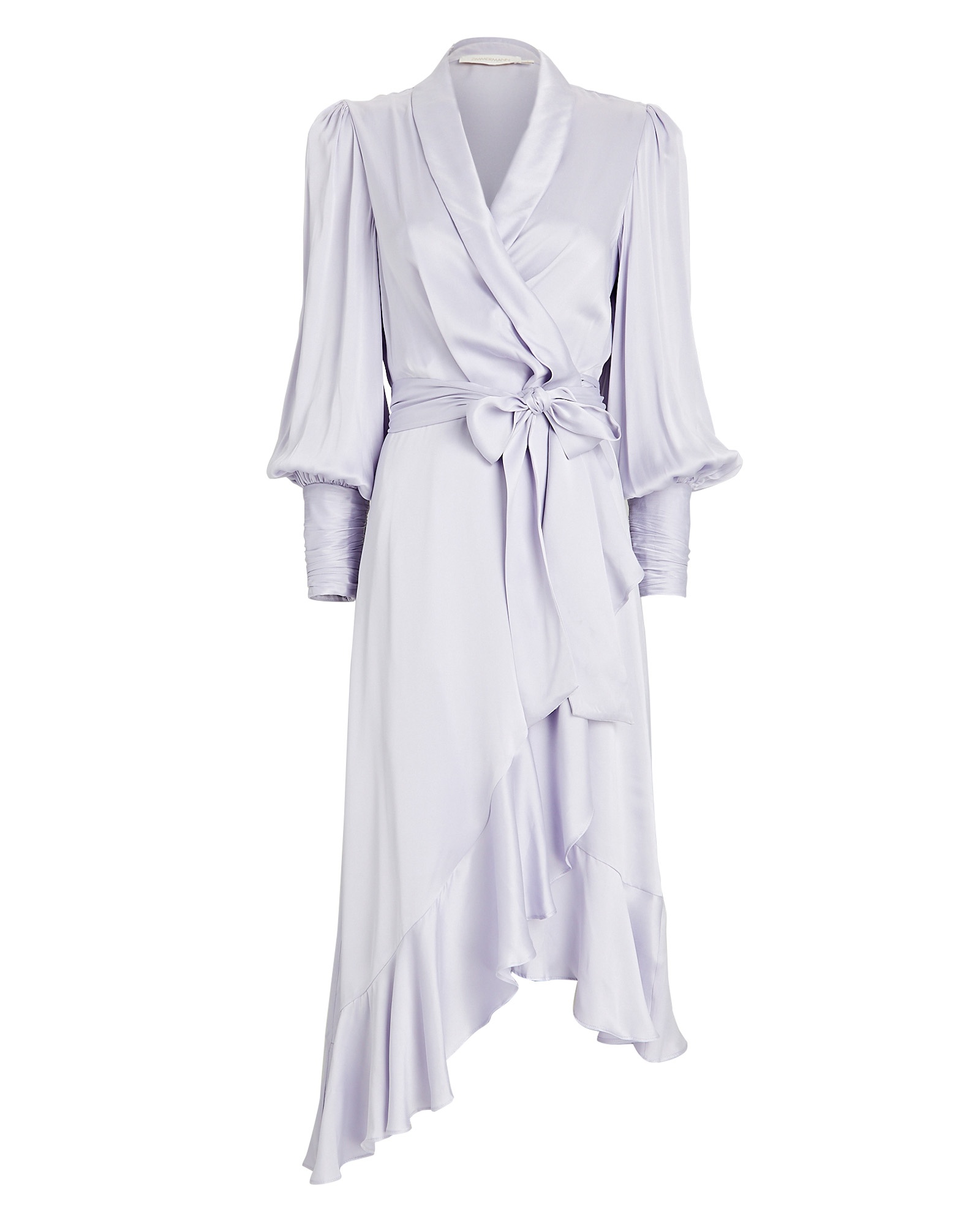 Silk Wrap Midi Dress - 1