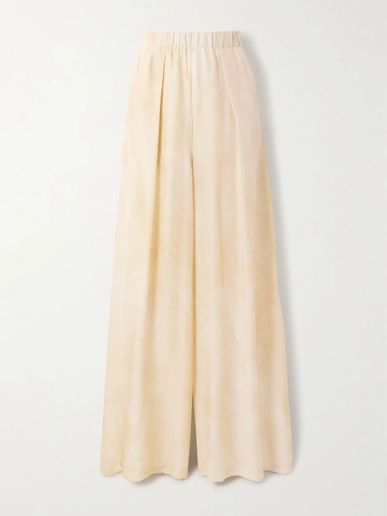 Dream Pleated Silk Wide-leg Pants - 1