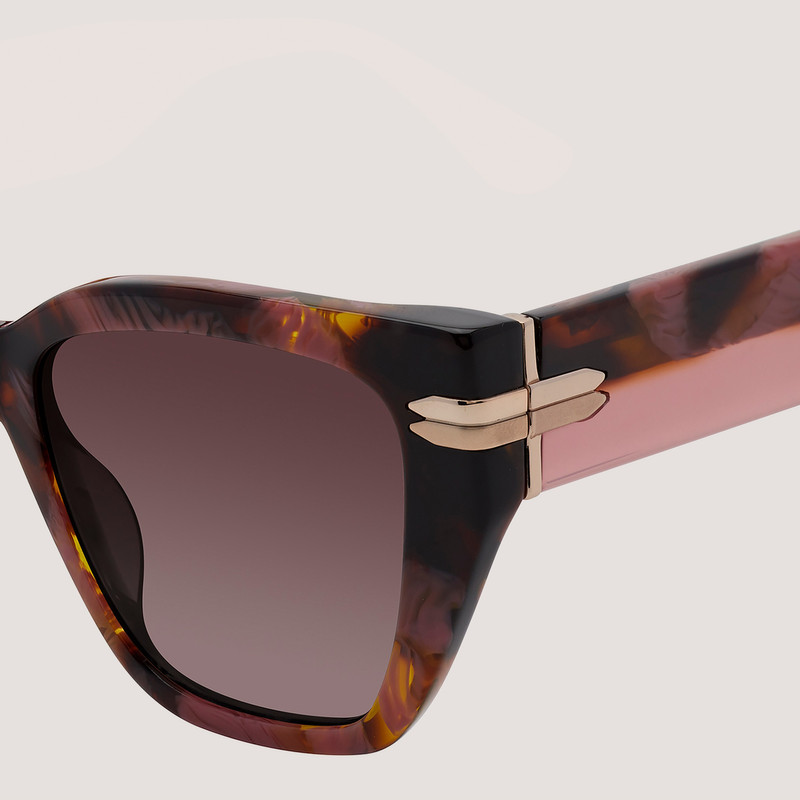 TWO-TONE CAT-EYE SUNGLASSES 3