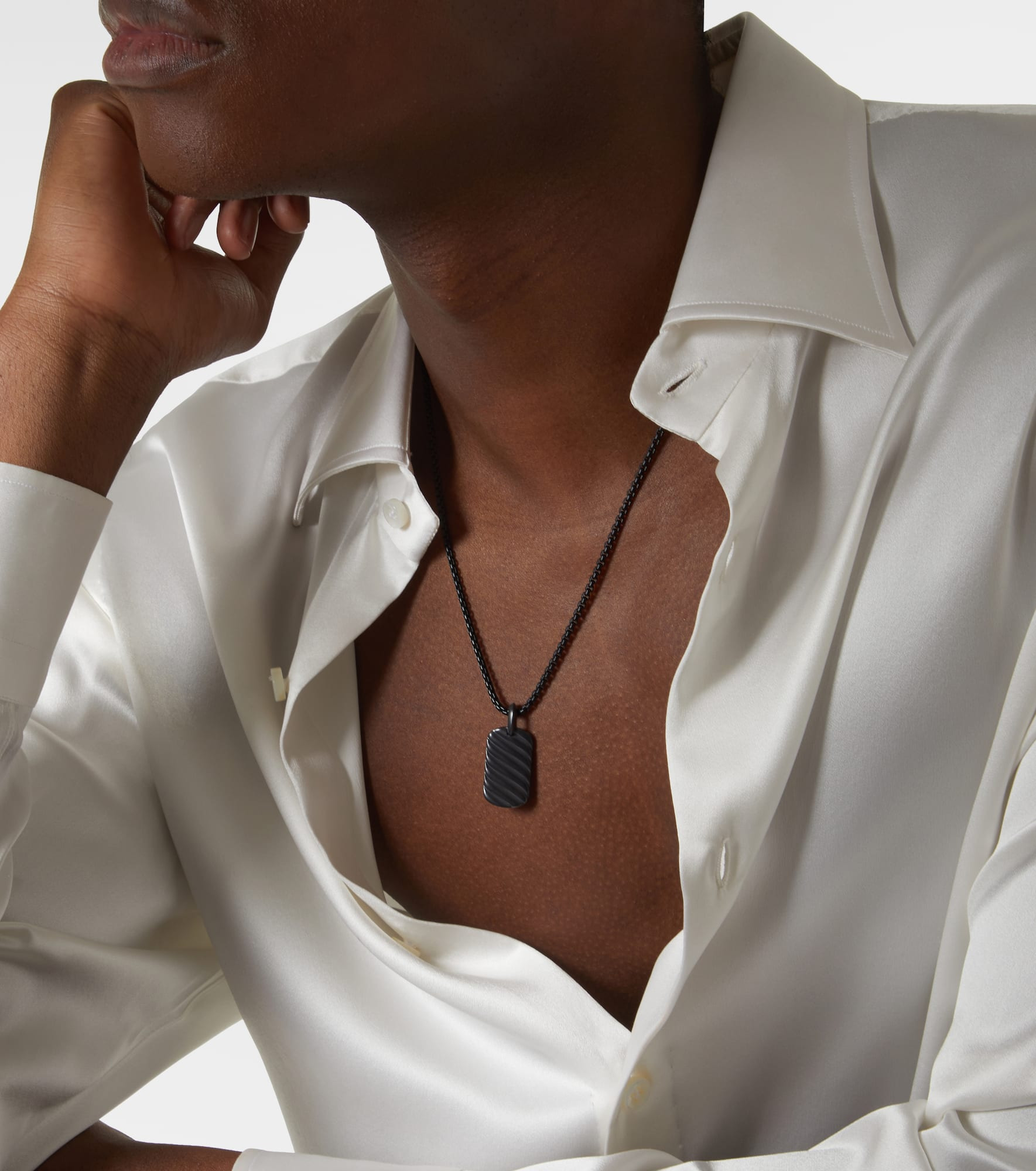Sculpted Cable pendant - 2