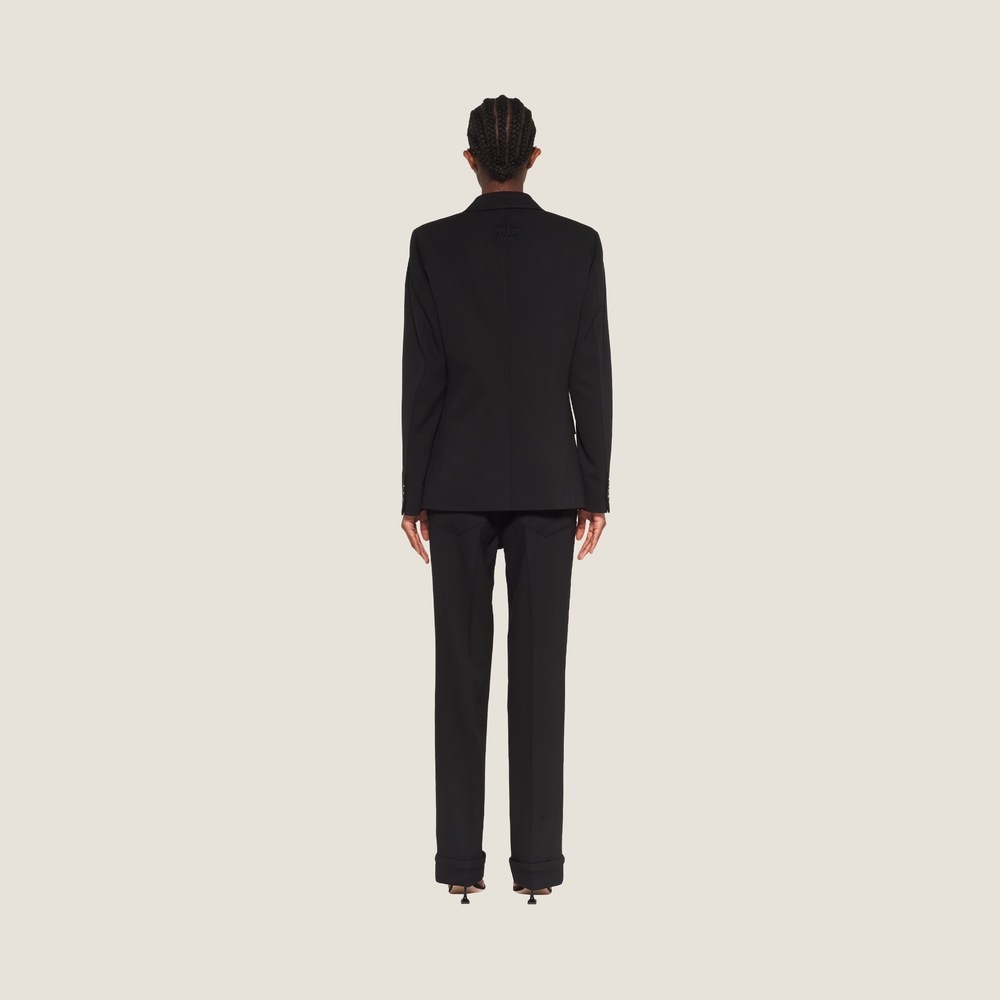Miu Miu Single-breasted grain de poudre jacket | REVERSIBLE