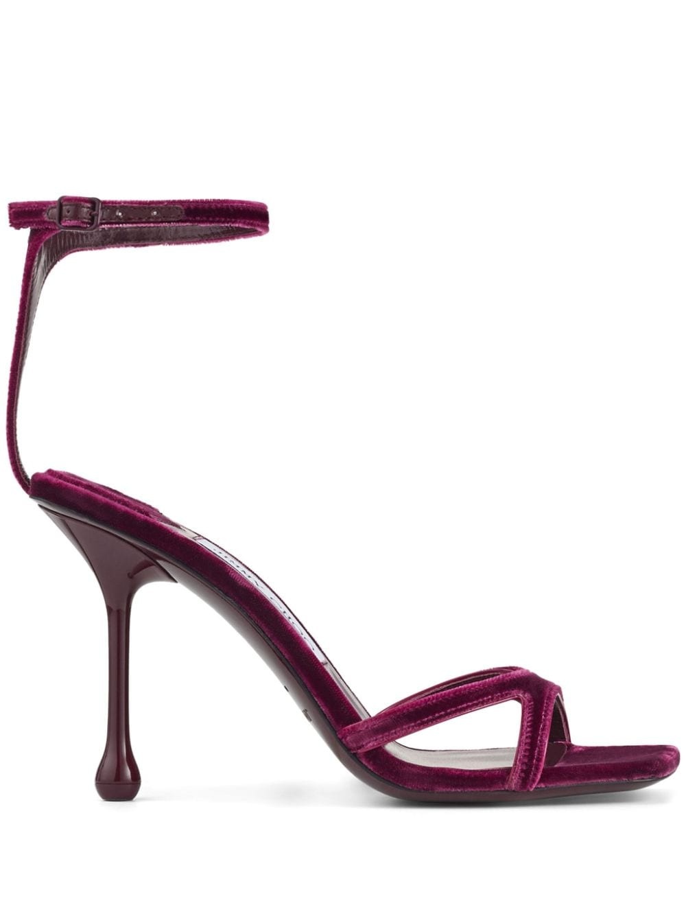 Ixia 95mm velvet sandals - 1