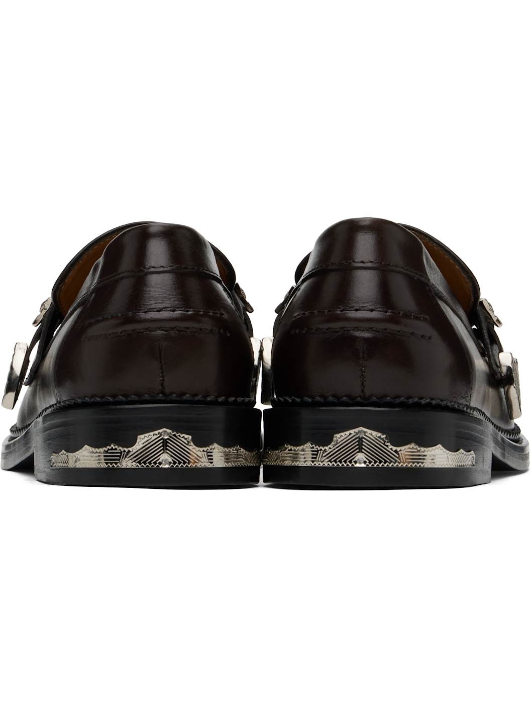 SSENSE Exclusive Brown Metal Loafers - 2