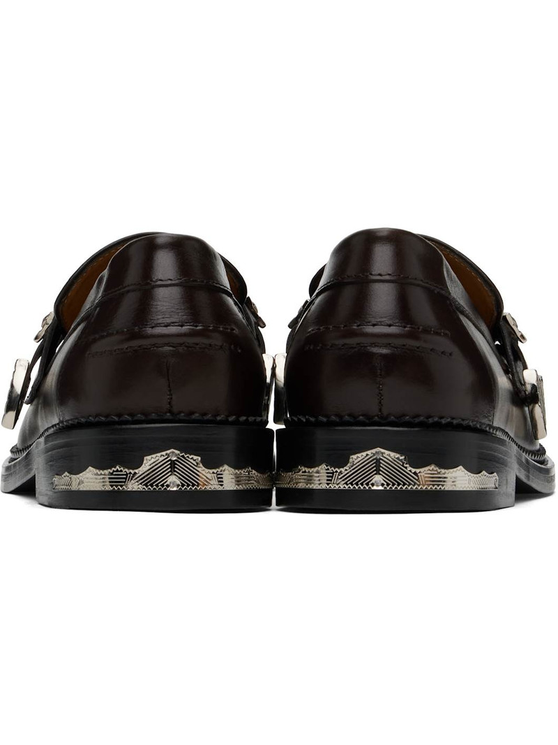 SSENSE Exclusive Brown Metal Loafers 2