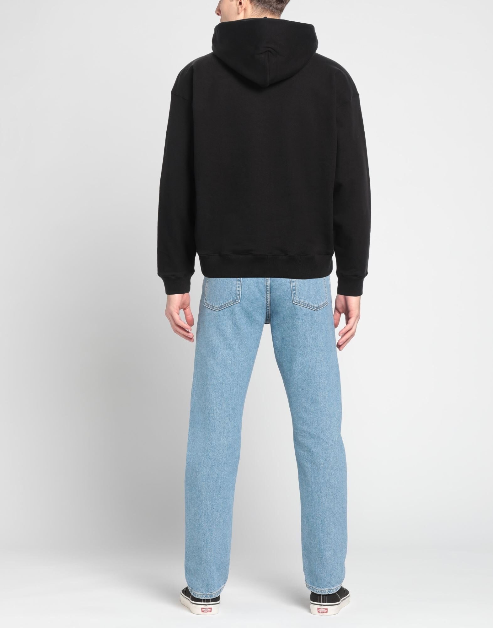 Black Men's Hooded Sweatshirt - 3