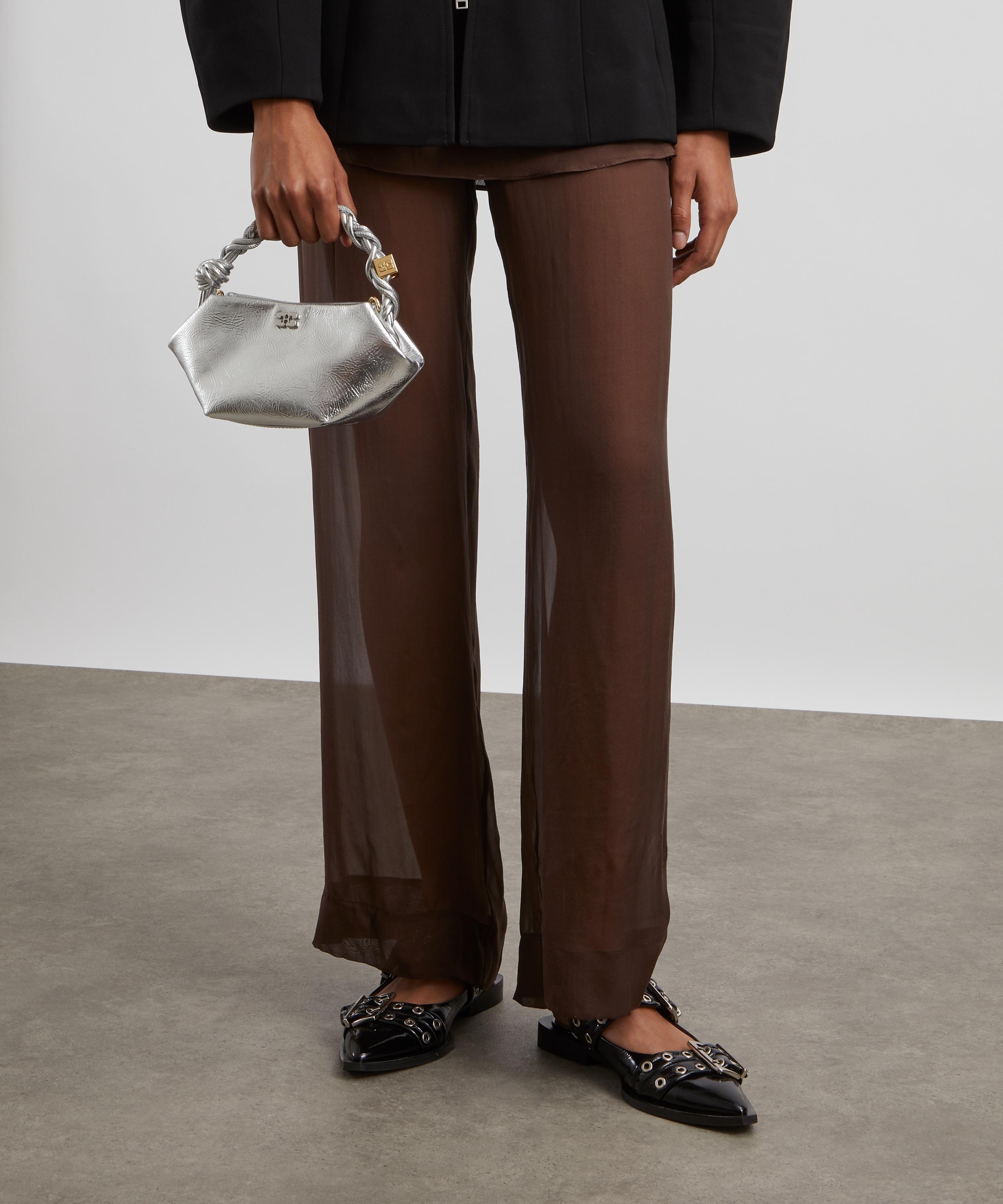 ★Ganni★25SS 新作★Mini Gani Boo llic Cross Bag Silver GANNI Ganni Bou Bag Mini Silver | Shopbop