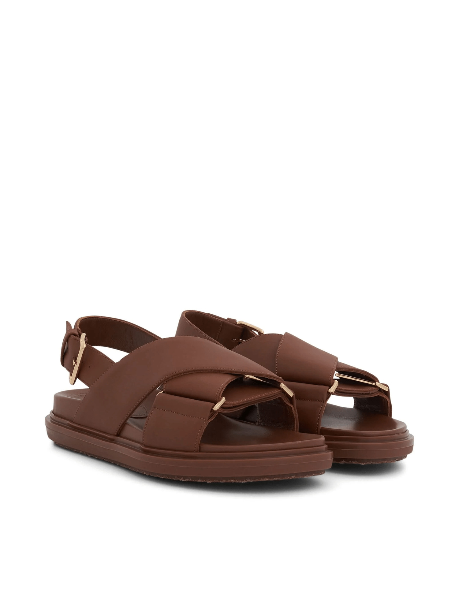 Fussbett Criscross Sandal in Gold Brown - 2