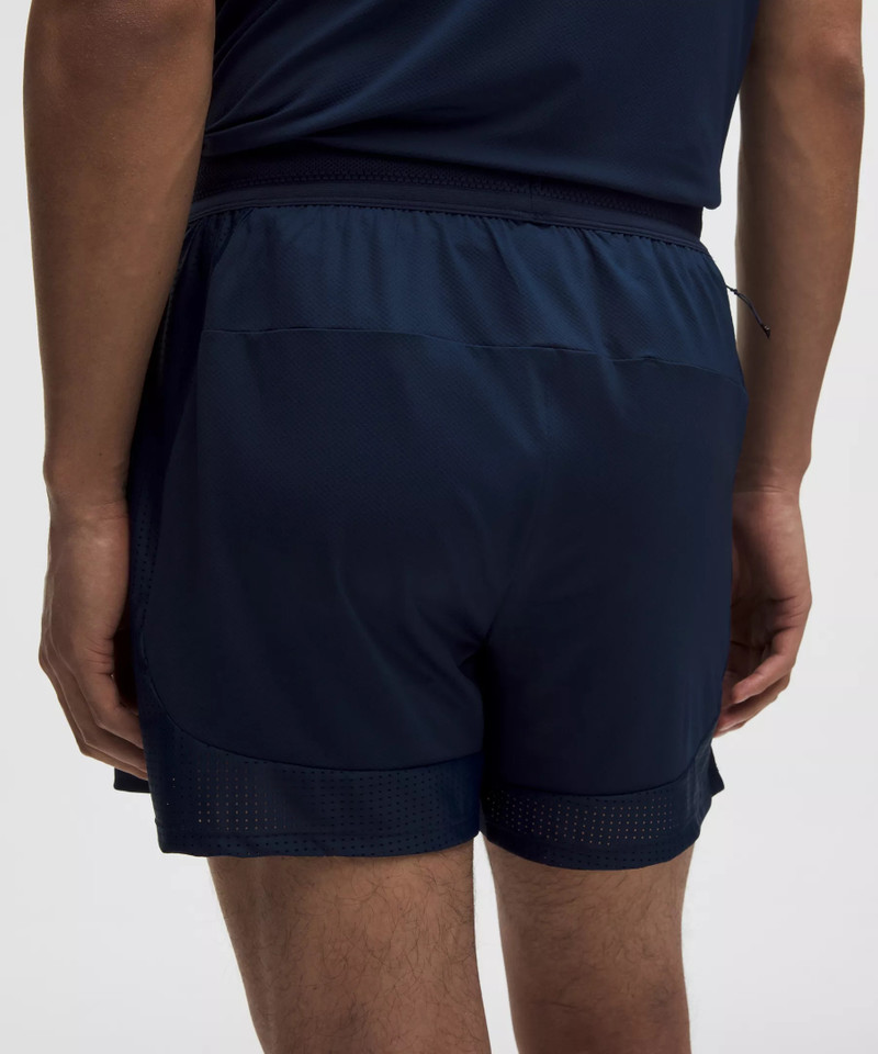 Mesh-Panelled Tennis Short 5" 7