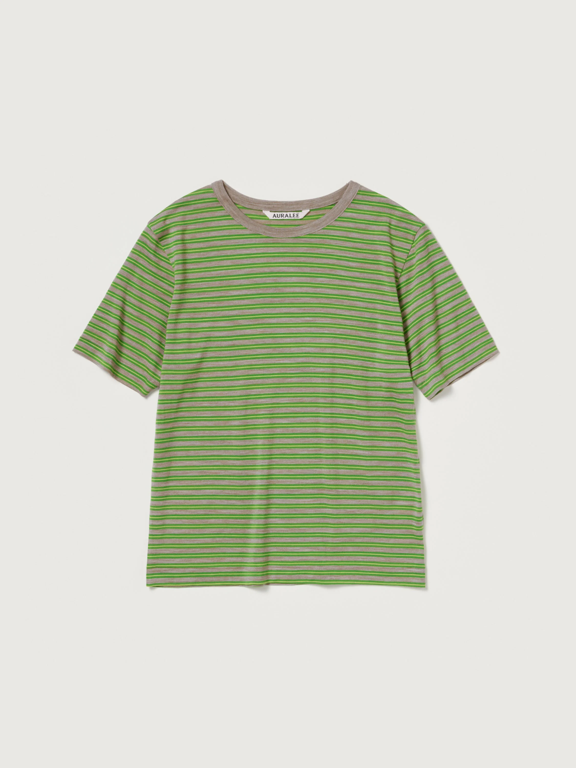 SOFT SMOOTH WOOL STRIPE JERSEY TEE - 1