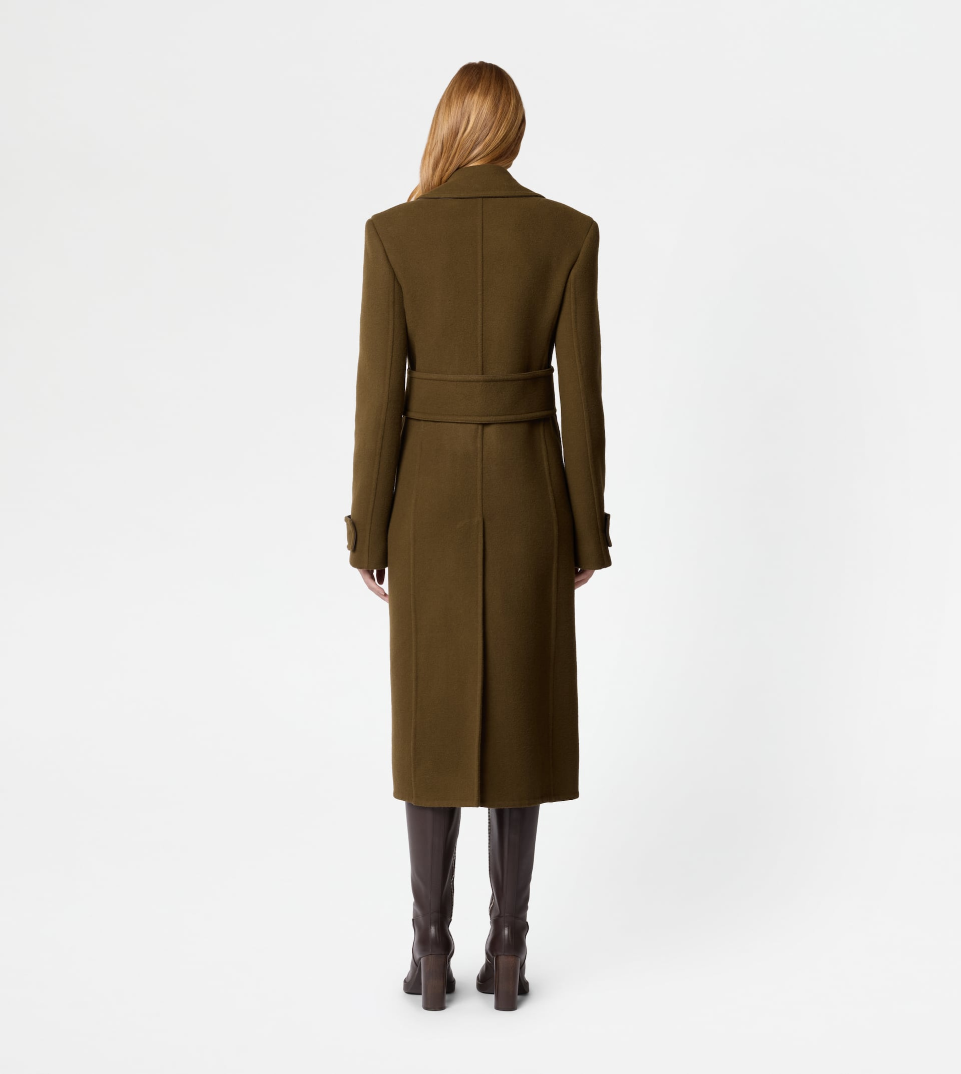 COAT IN WOOL - GREEN - 3