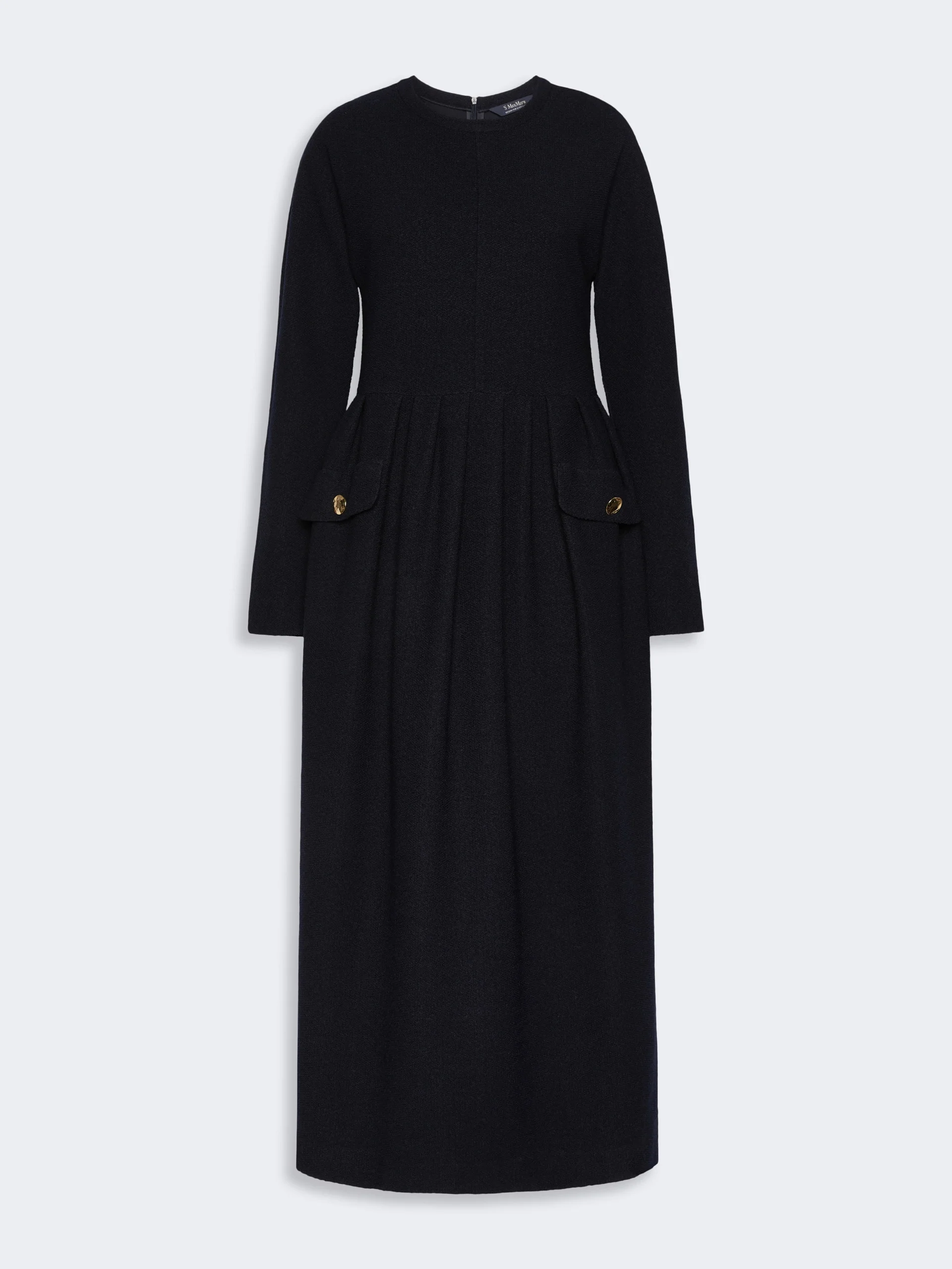 MAGIA Bouclé-look jersey dress - ULTRAMARINE - 1