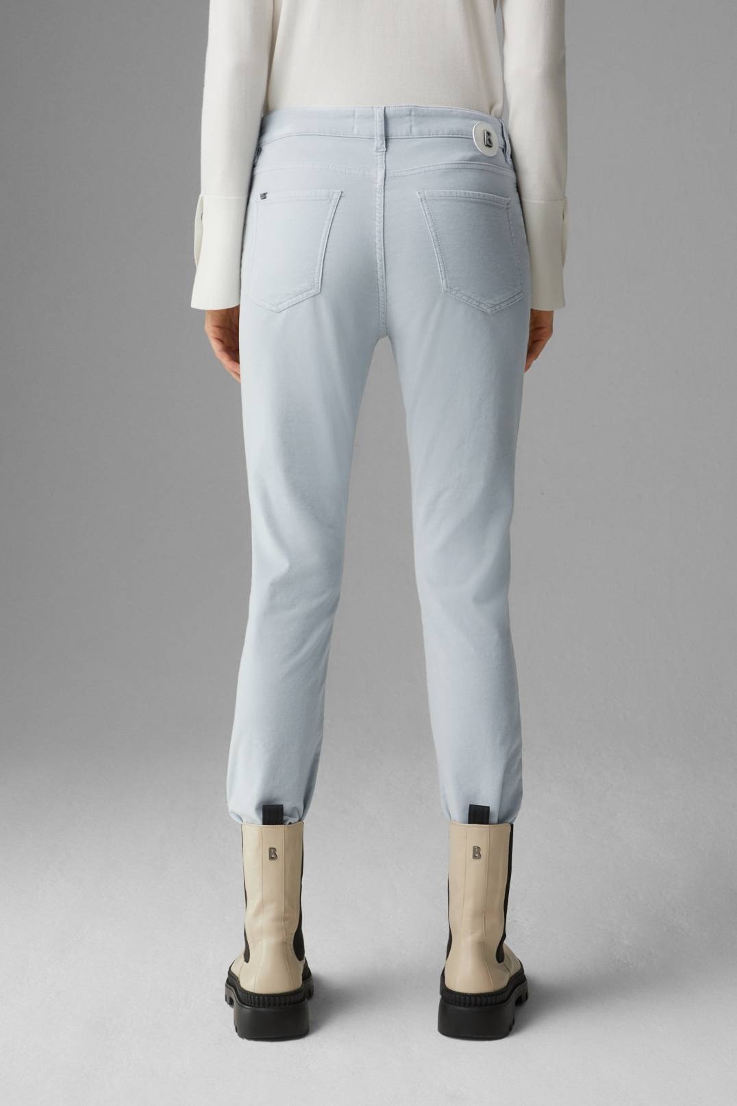 JULIE 7/8 TROUSERS IN LIGHT BLUE - 3