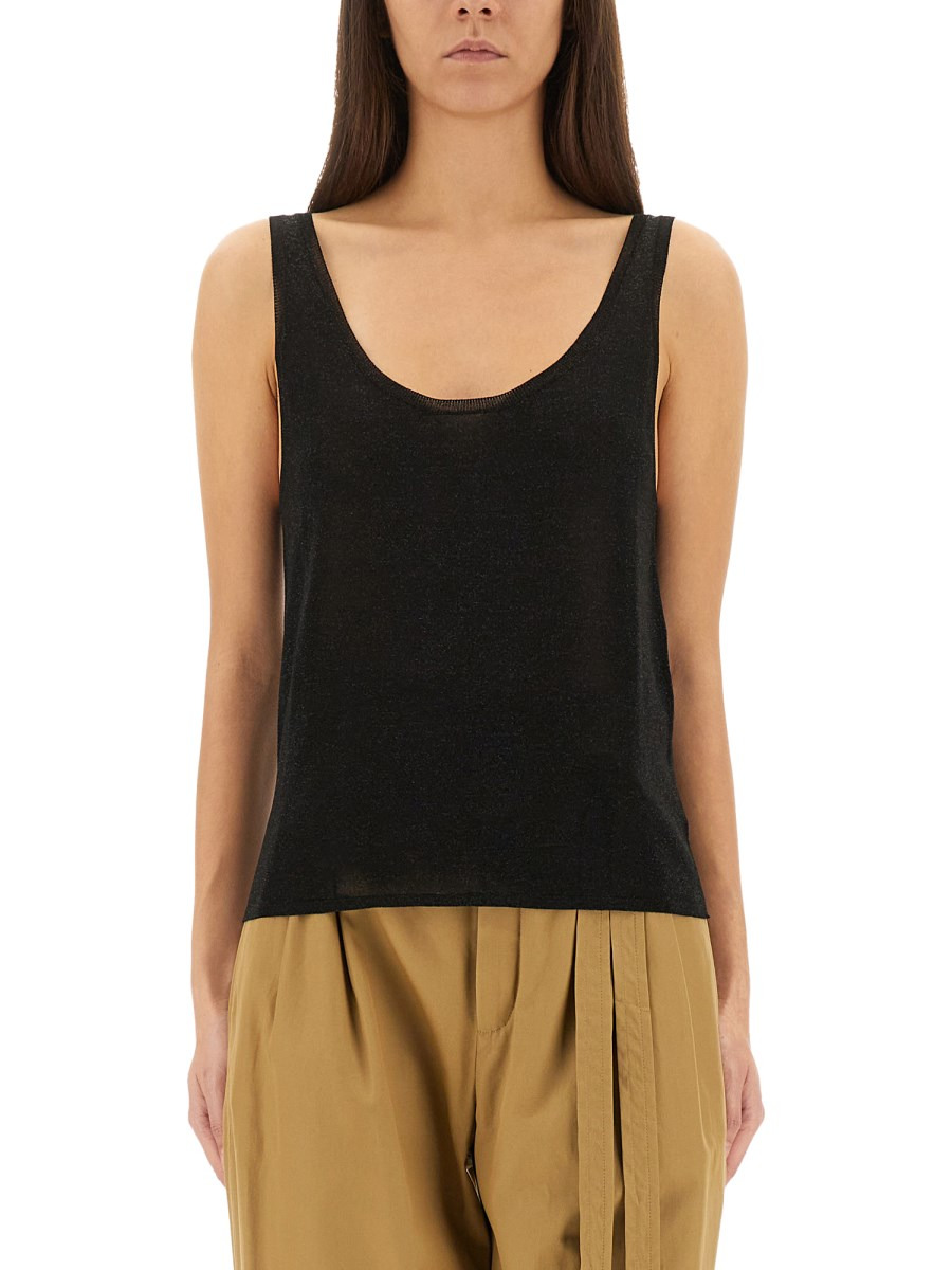 LUREX KNIT TANK TOP - 1