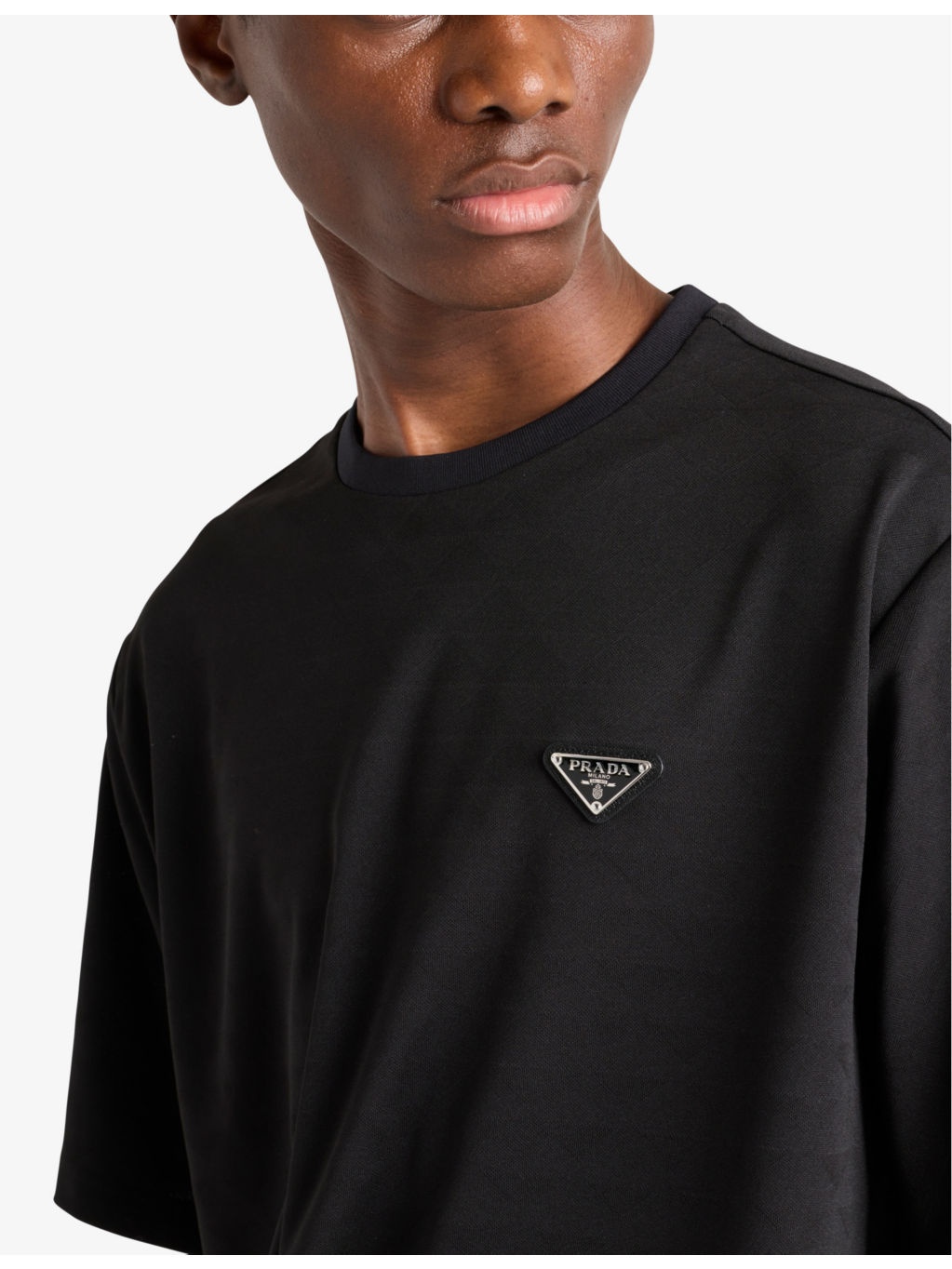 Brand-plaque oversized-fit recycled-polyester T-shirt - 3