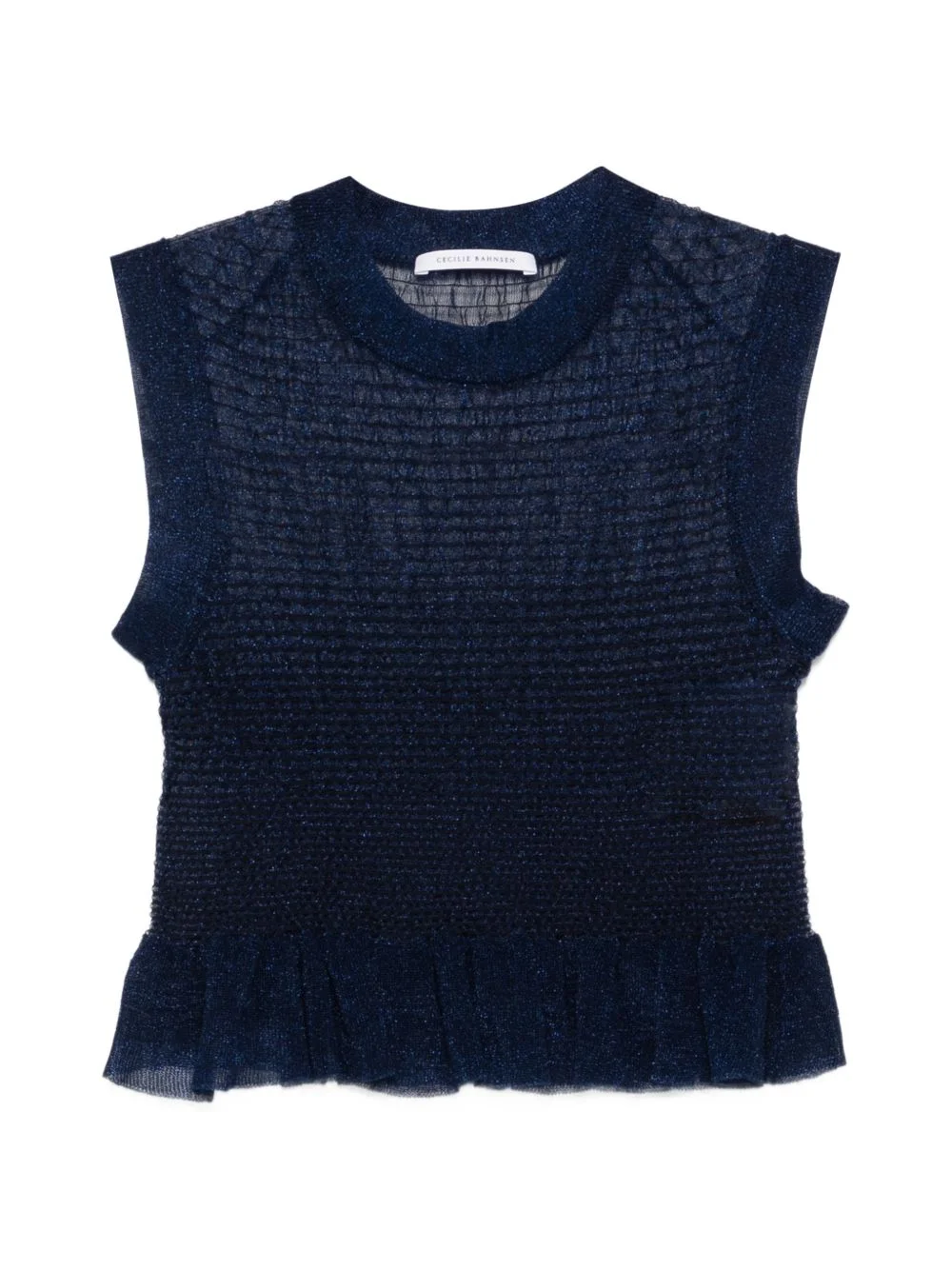 ruffled knit top - 1