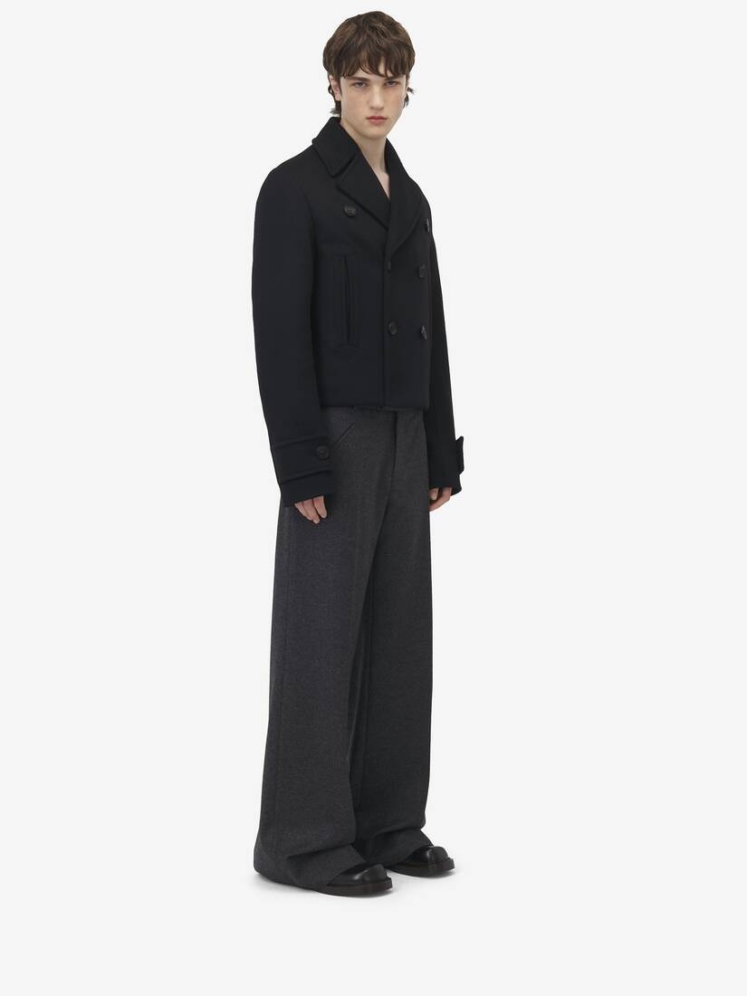 Wool Felt Peacoat - 4
