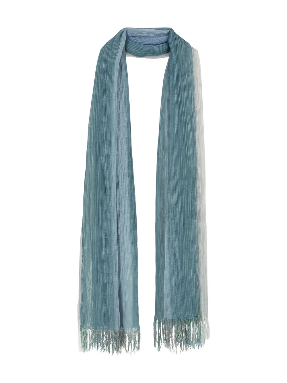 ombre fringed scarf - 1