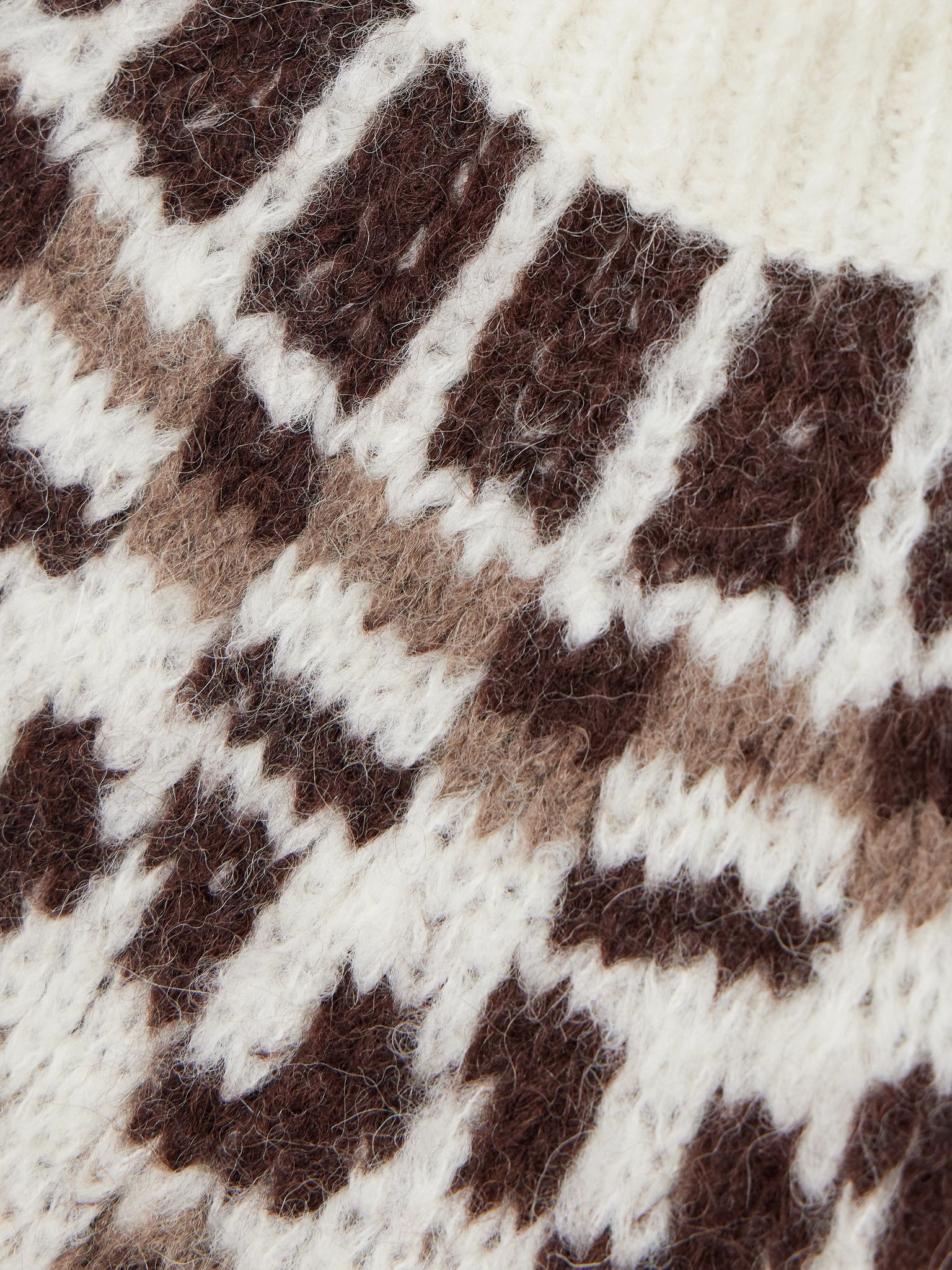 Fair Isle alpaca-blend sweater Cream - 4