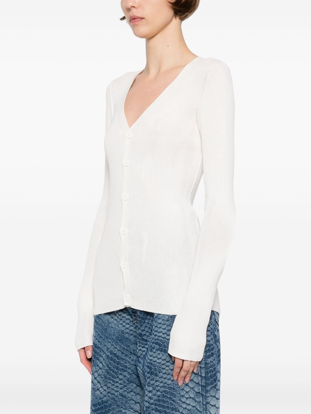 elbow-patches cardigan - 3