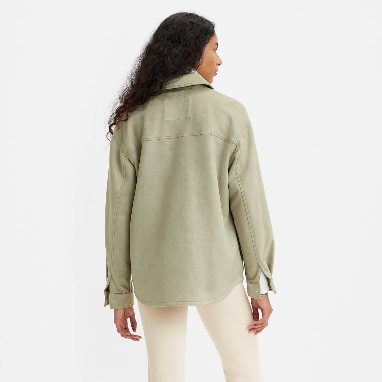 FAUX SUEDE SHIRT JACKET - 2