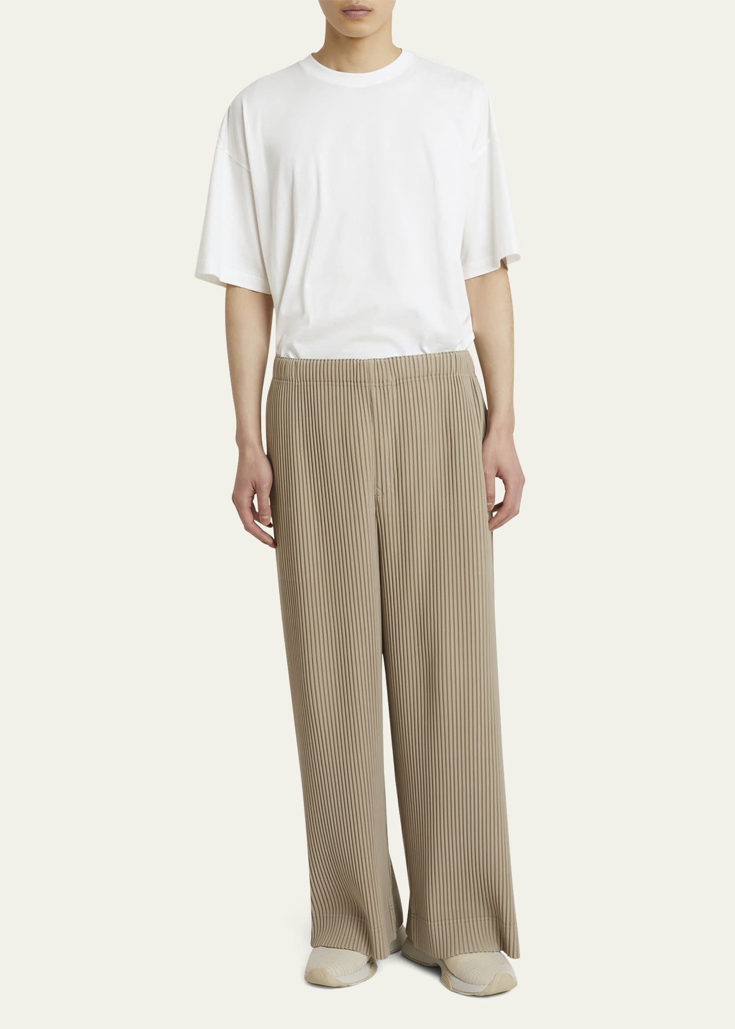 Men's Pleated Wide-Leg Pants - 2