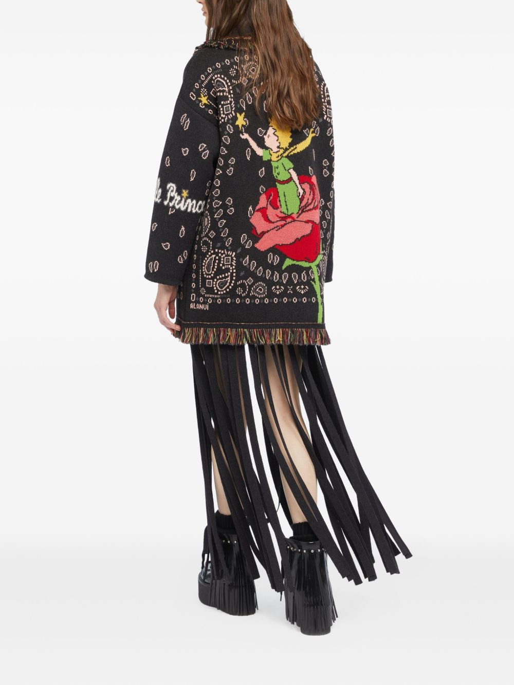 Little Prince bandana fringe cardigan - 4