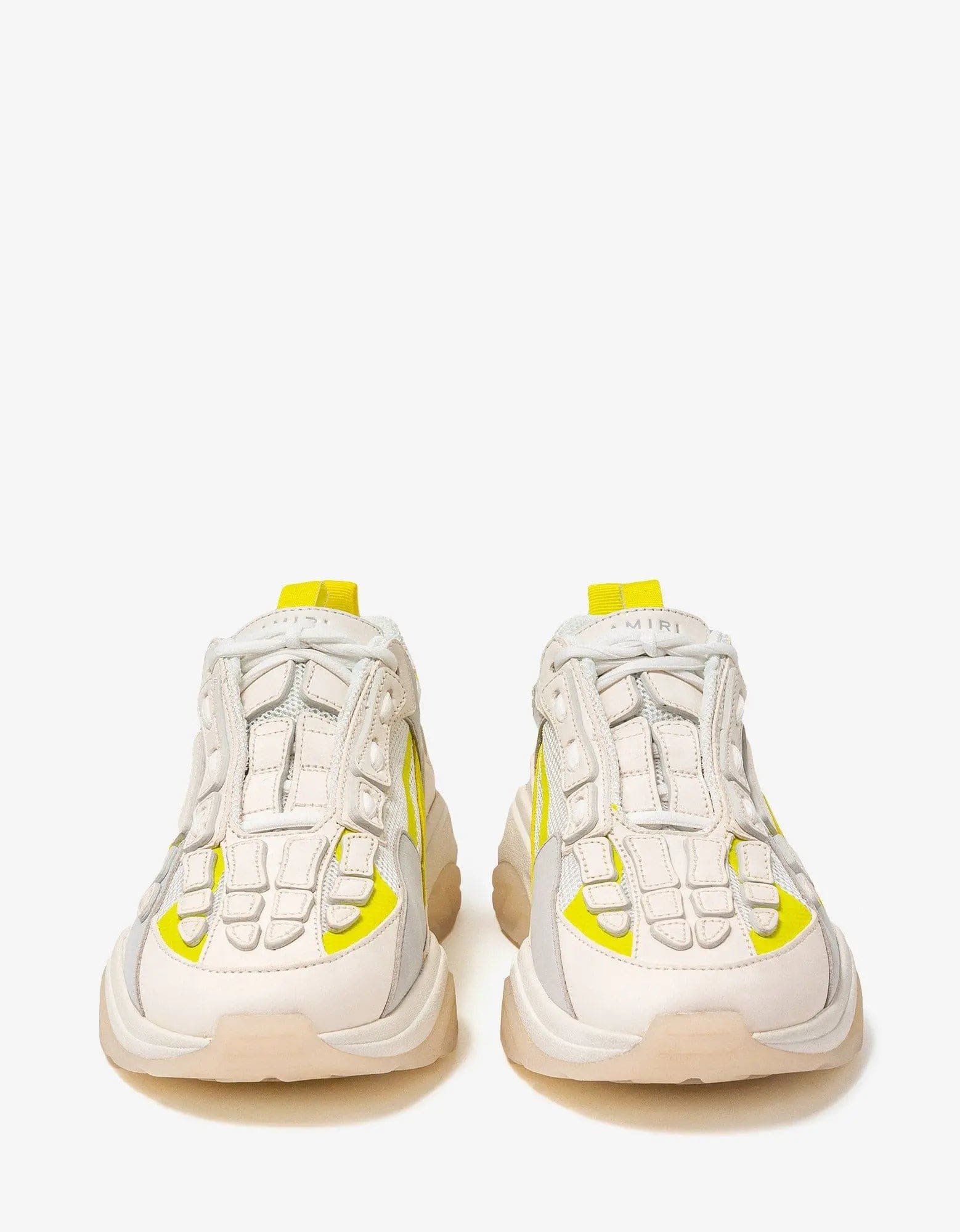 Amiri Bone Runner White & Yellow Trainers - 7