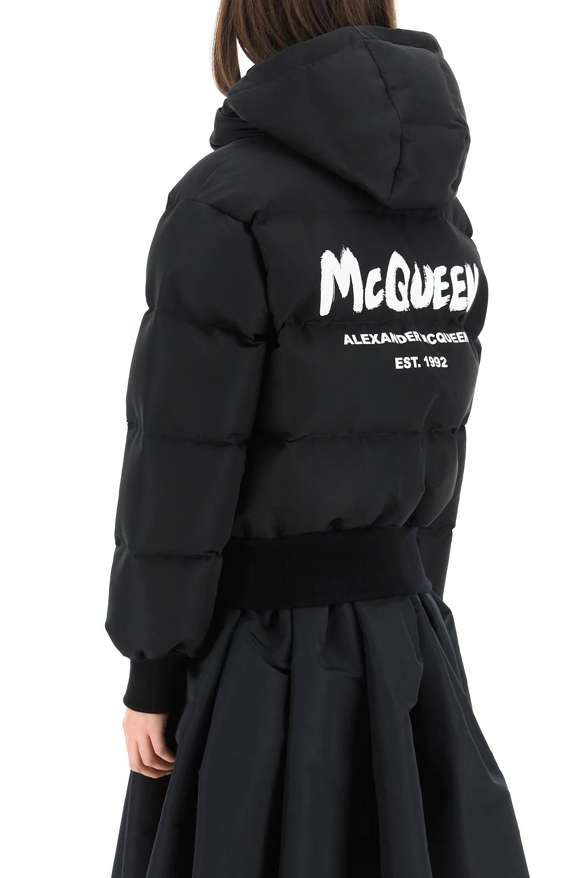 GRAFFITI LOGO SHORT DOWN JACKET - 4