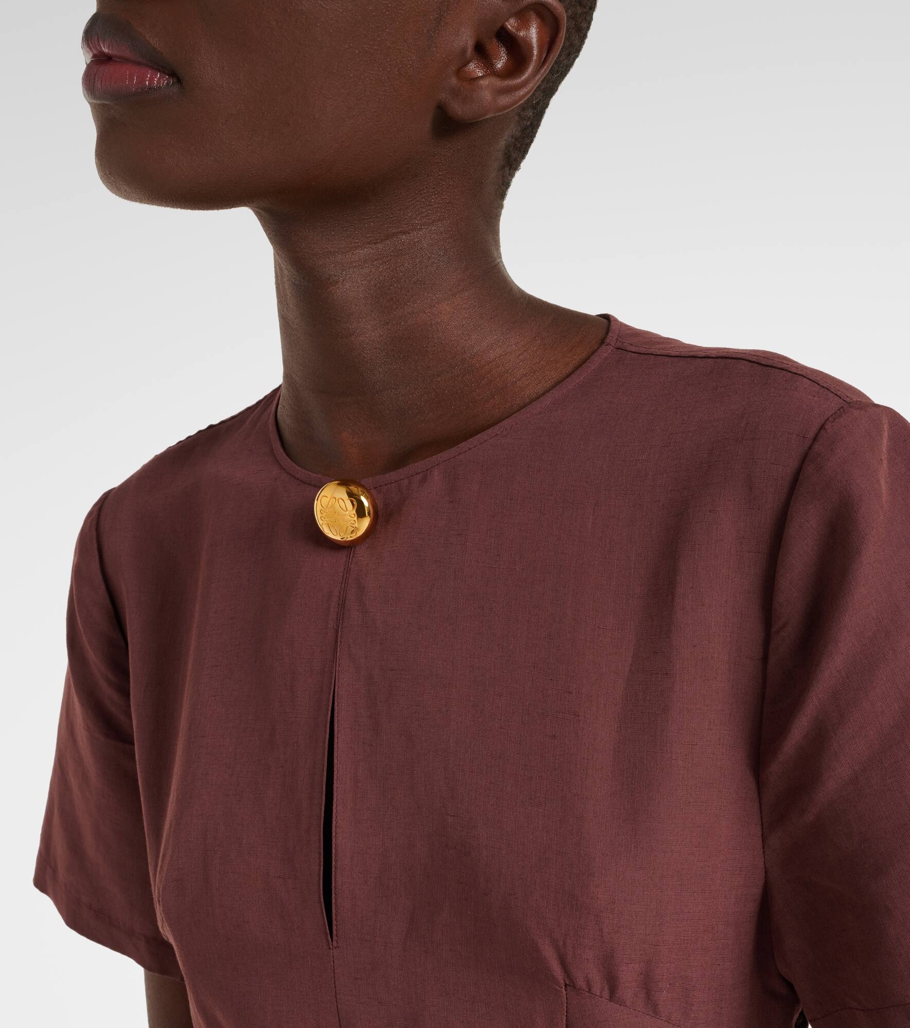 Paula's Ibiza tie-detail midi dress - 4