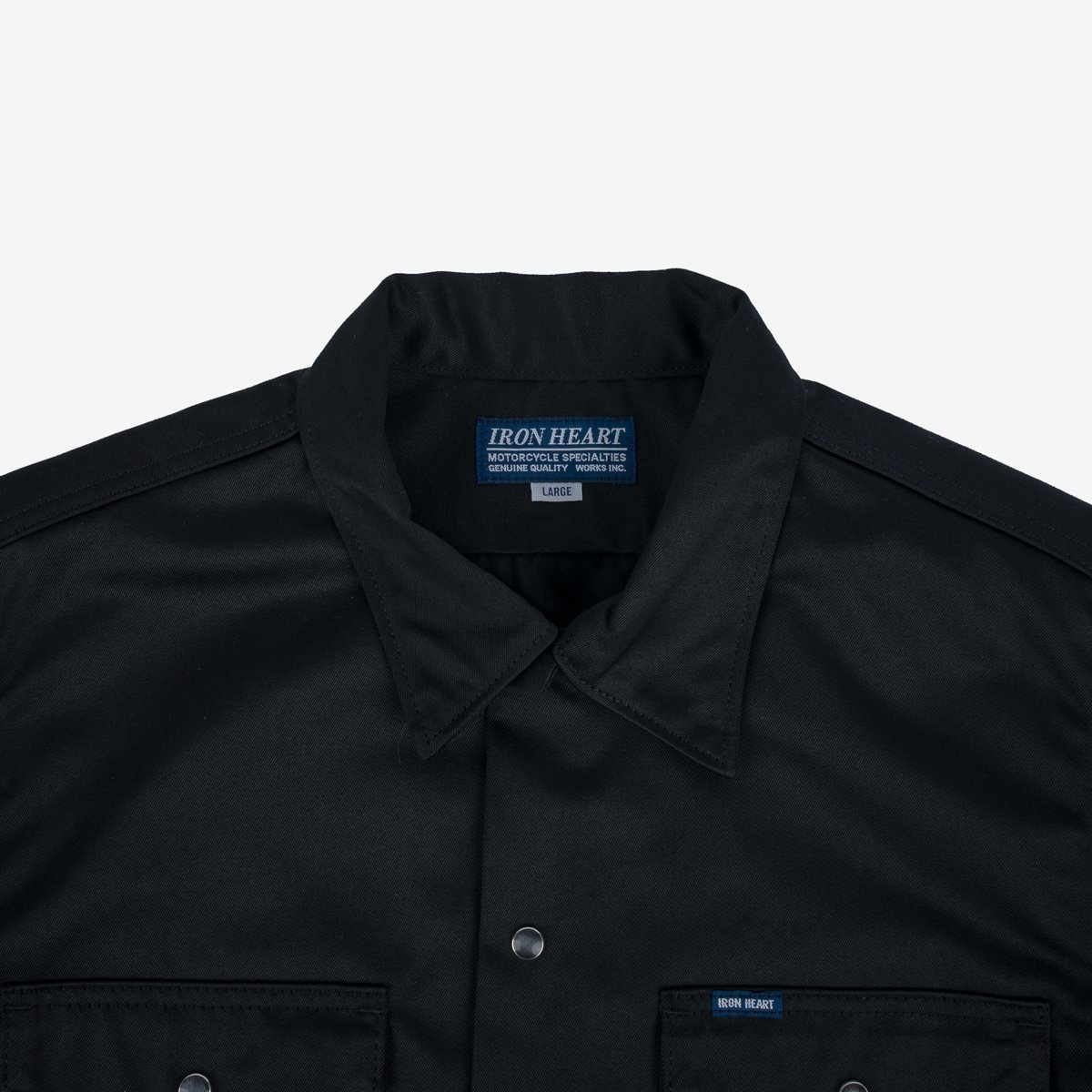 IHSH-383-BLK-NP 9oz T/C Mechanic Shirt - Black - 6