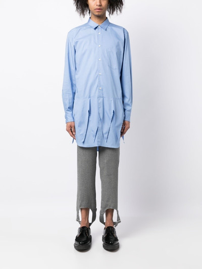 Comme des Garçons Homme Plus layered buttoned cotton shirt outlook