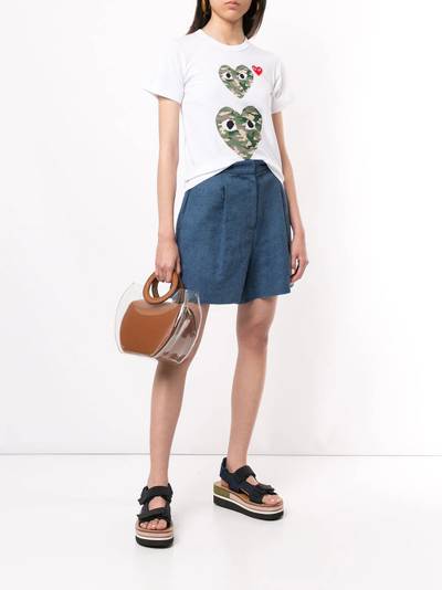 Comme des Garçons PLAY heart eyes T-shirt outlook