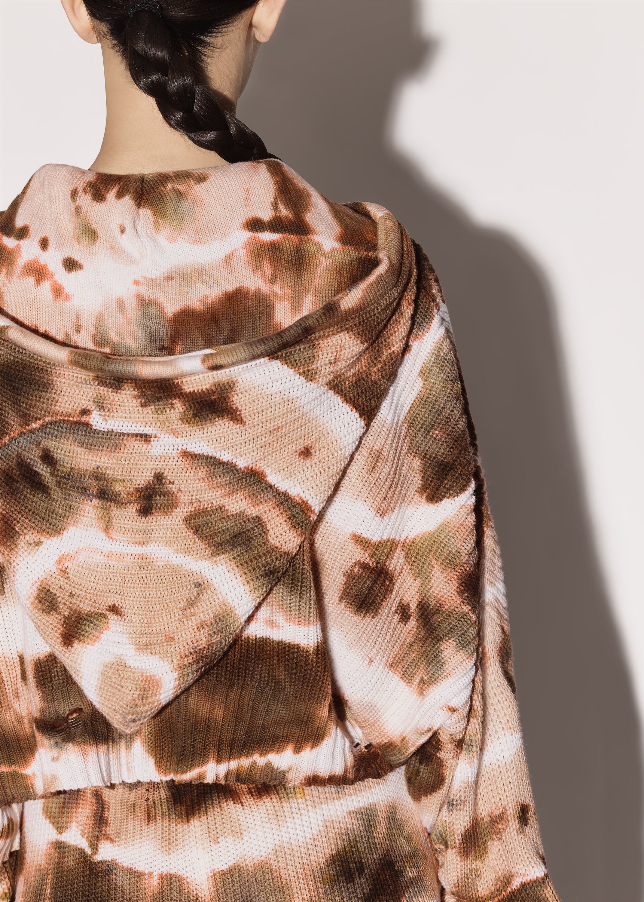OVERSIZED TIE DYE RIB HOODIE - 8