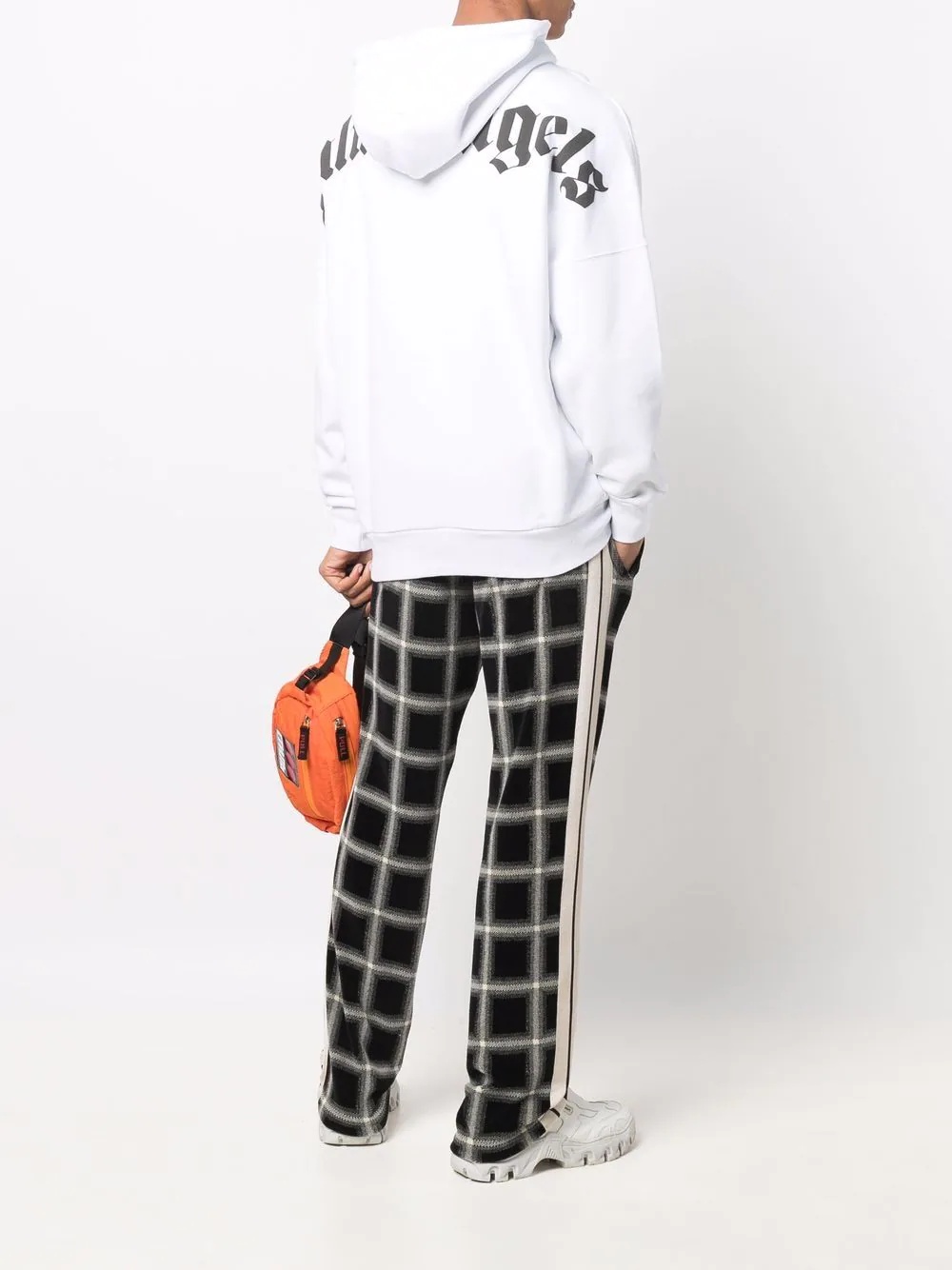 logo-print drawstring hoodie - 2