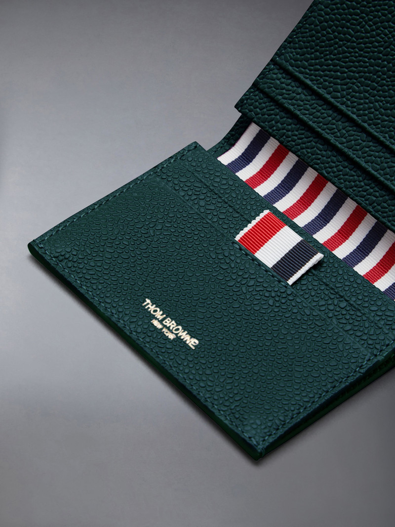 Double Card Holder in Pebble Grain Leather 4