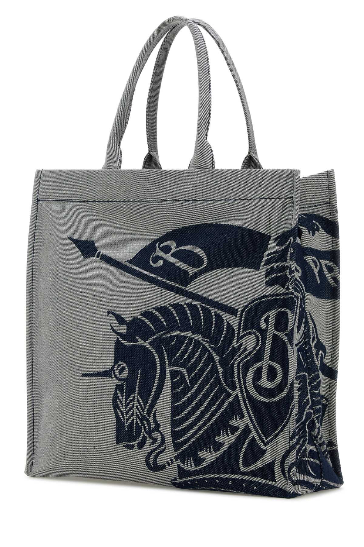 Burberry Men Embroidered Canvas Shopping Bag - 2