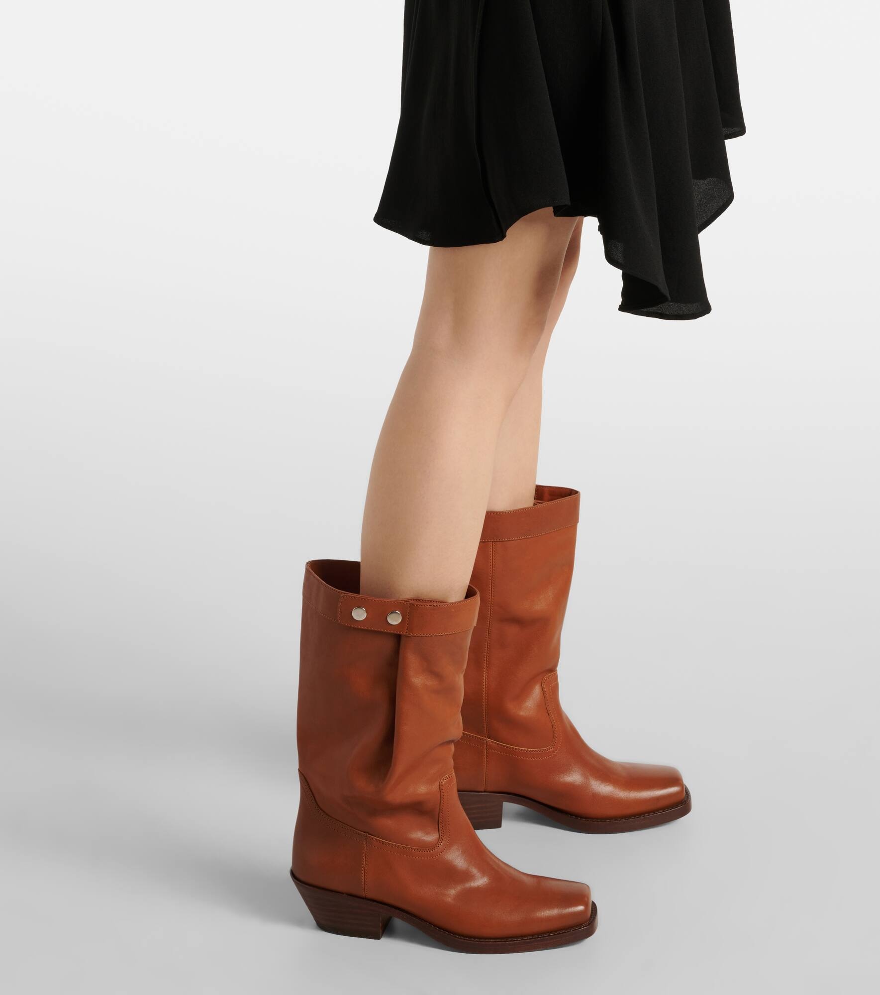 Ademe leather ankle boots - 4