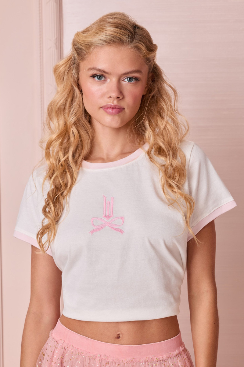 LoveShackFancy Wicked x LoveShackFancy Lia Tee outlook