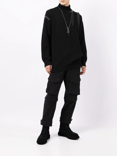 Yohji Yamamoto high-neck knitted wool jumper outlook