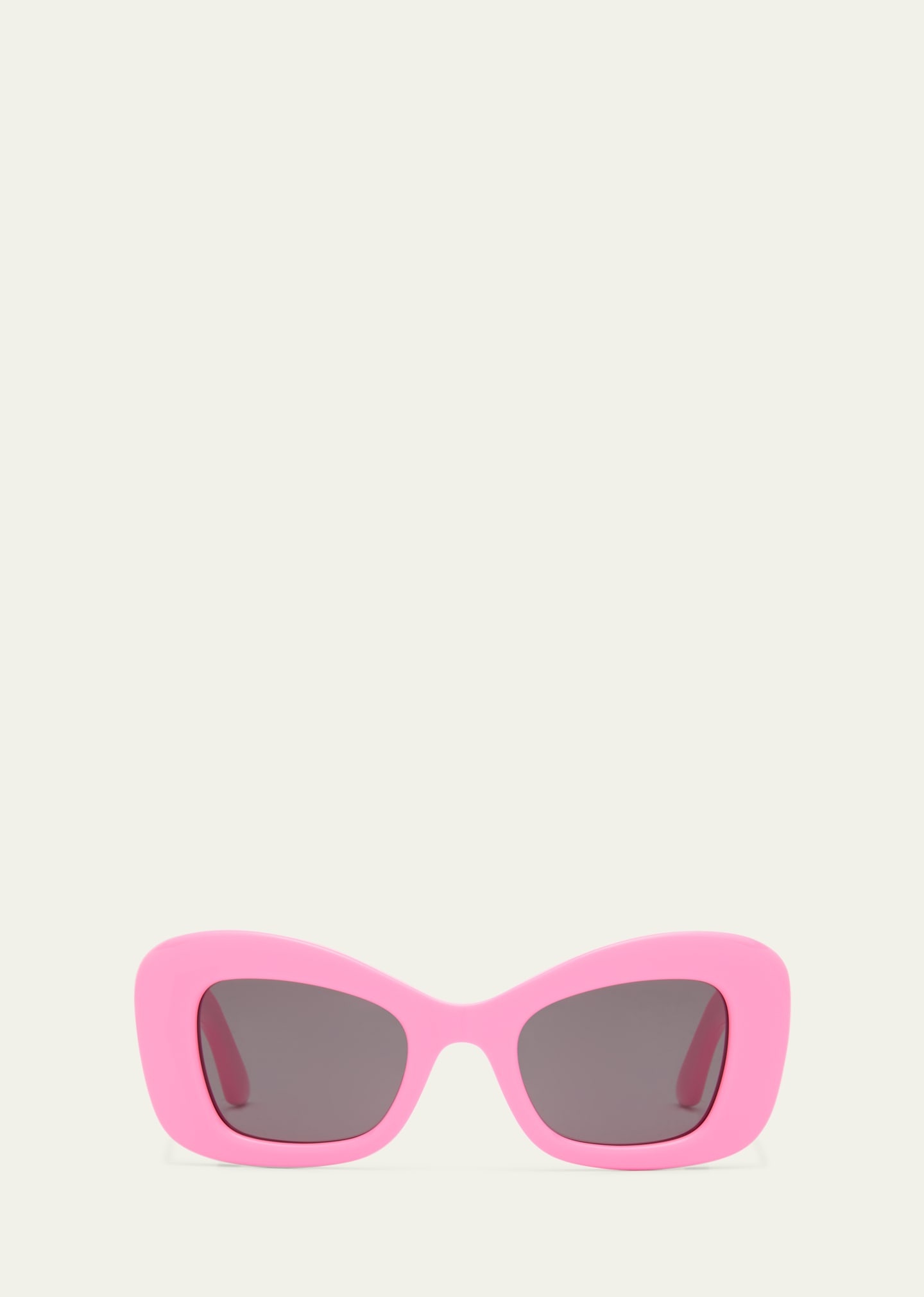 Chunky Logo Acetate Cat-Eye Sunglasses - 1