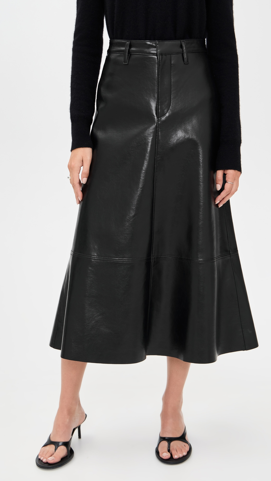 Cassia Leather Skirt - 6