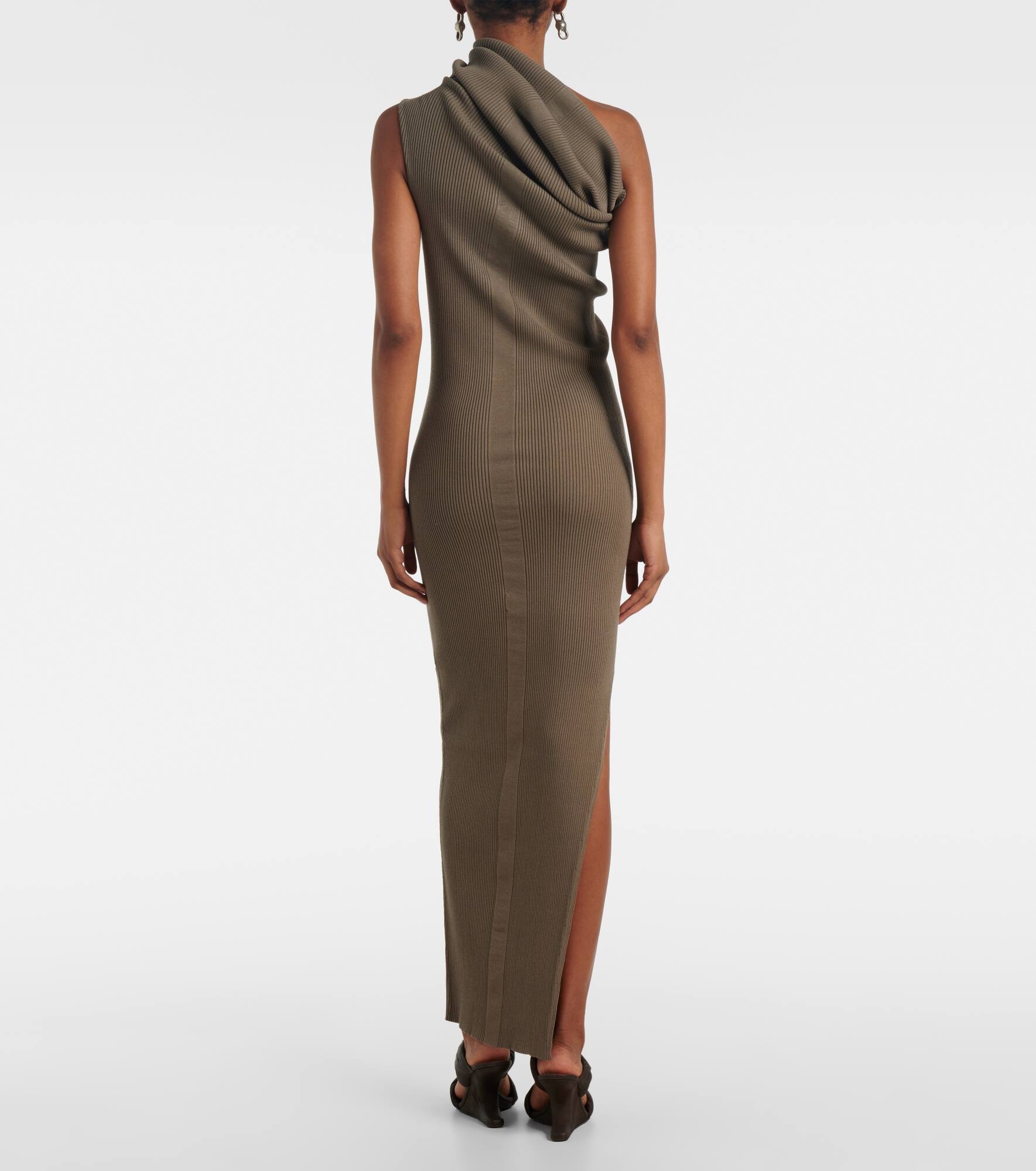 One-shoulder maxi dress - 3