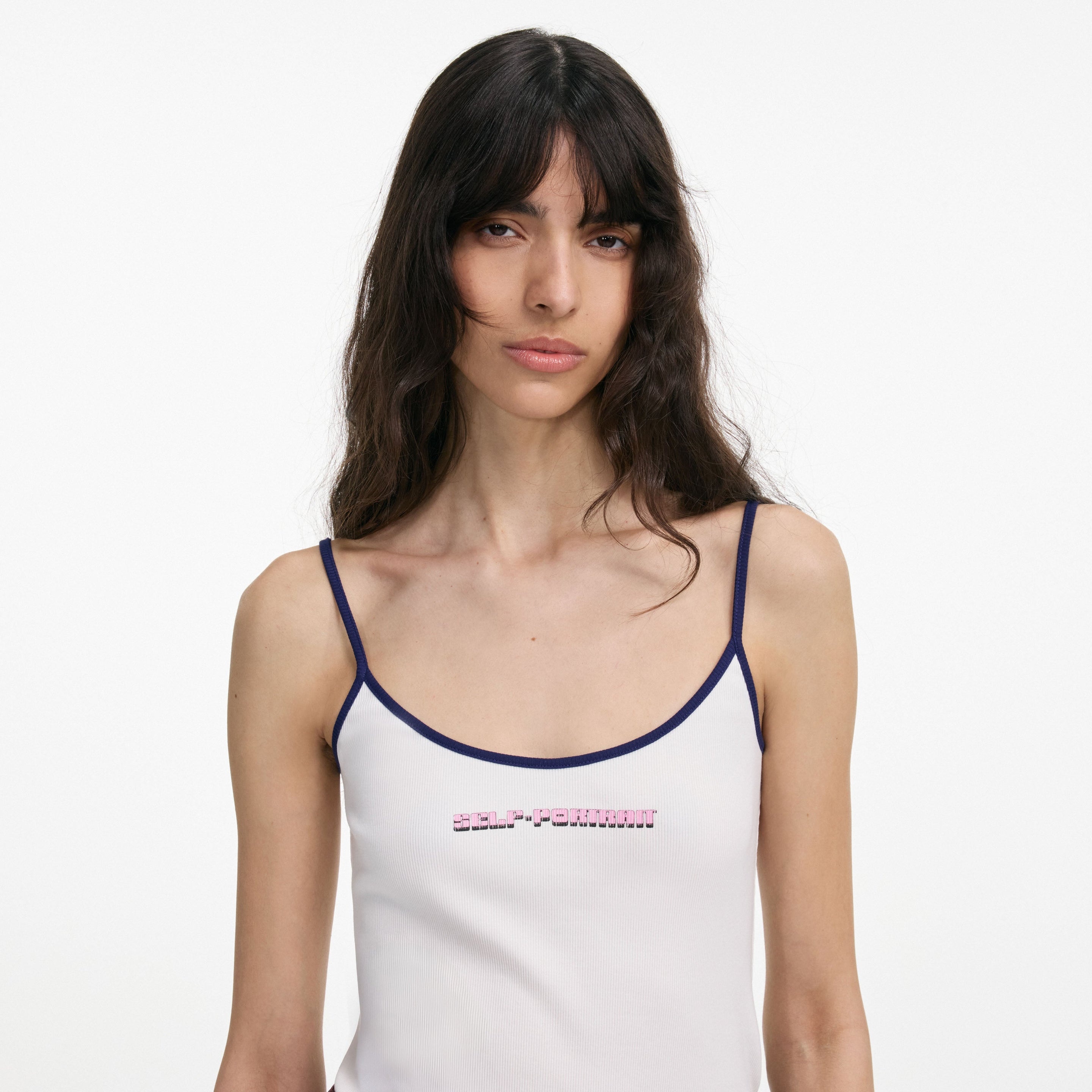 White Vest With Pink SP Logo - 4