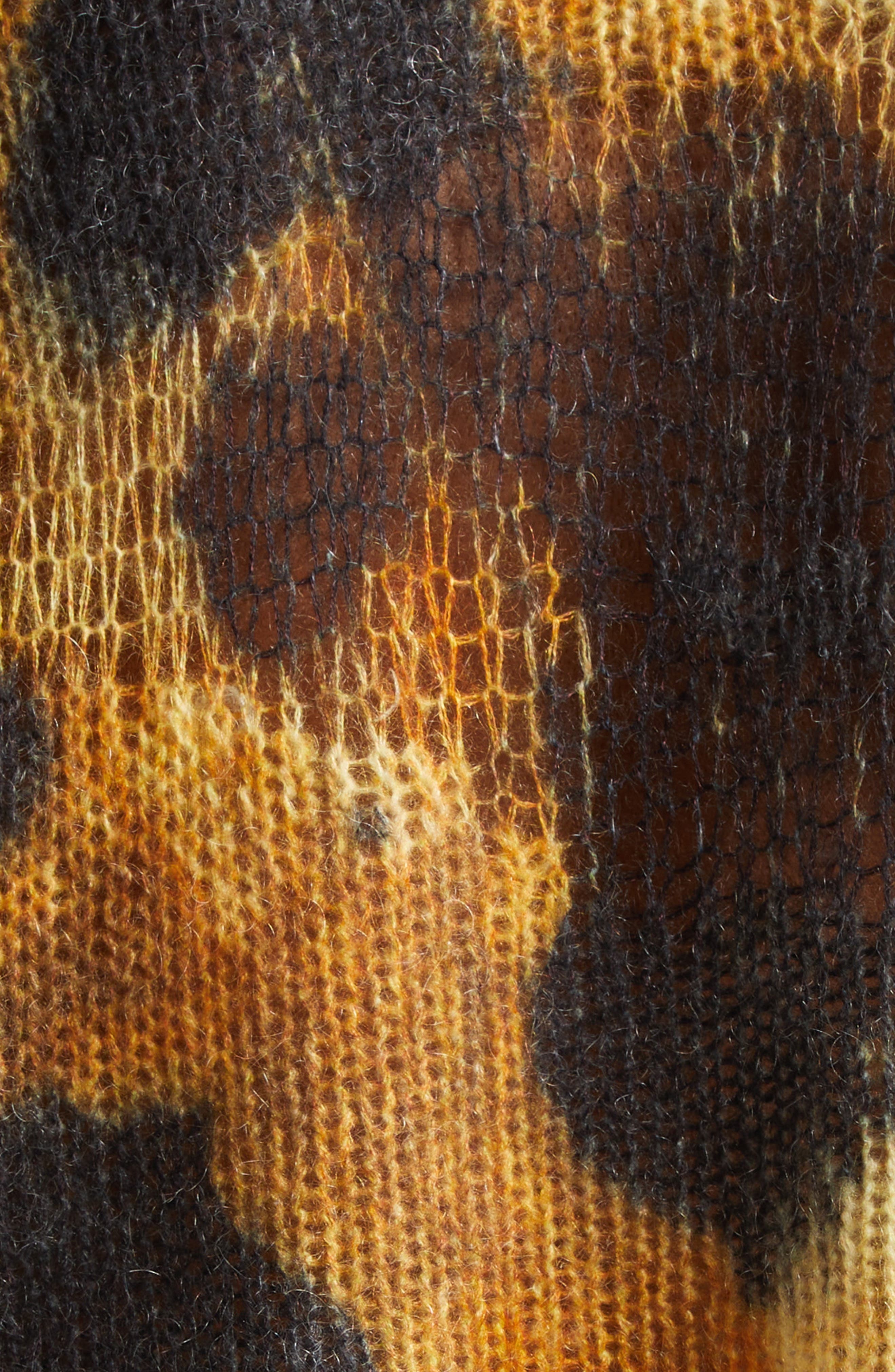 R13 Distressed Leopard Print Boyfriend Sweater at Nordstrom - 7