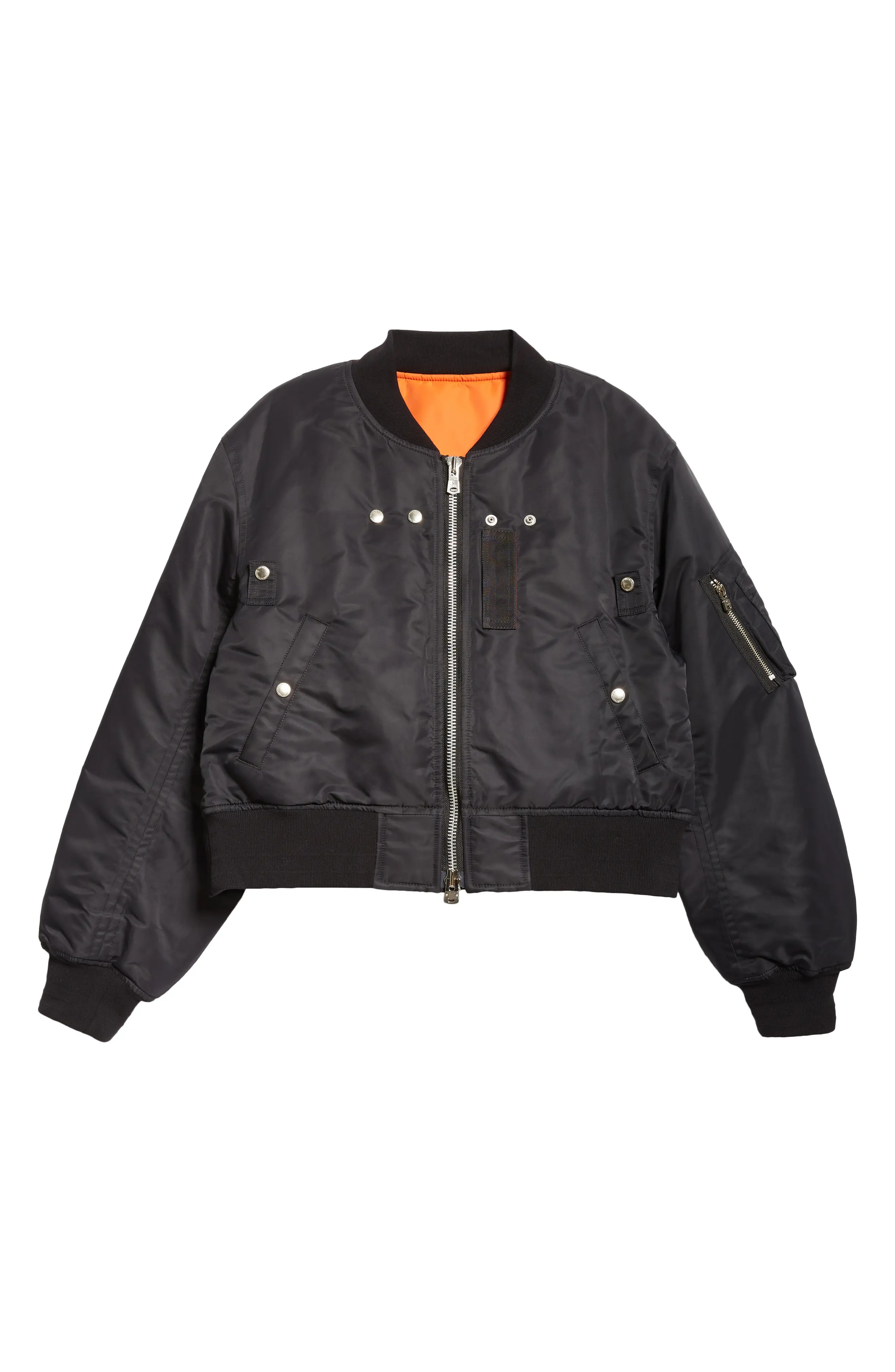 Convertible Nylon Bomber Jacket - 7